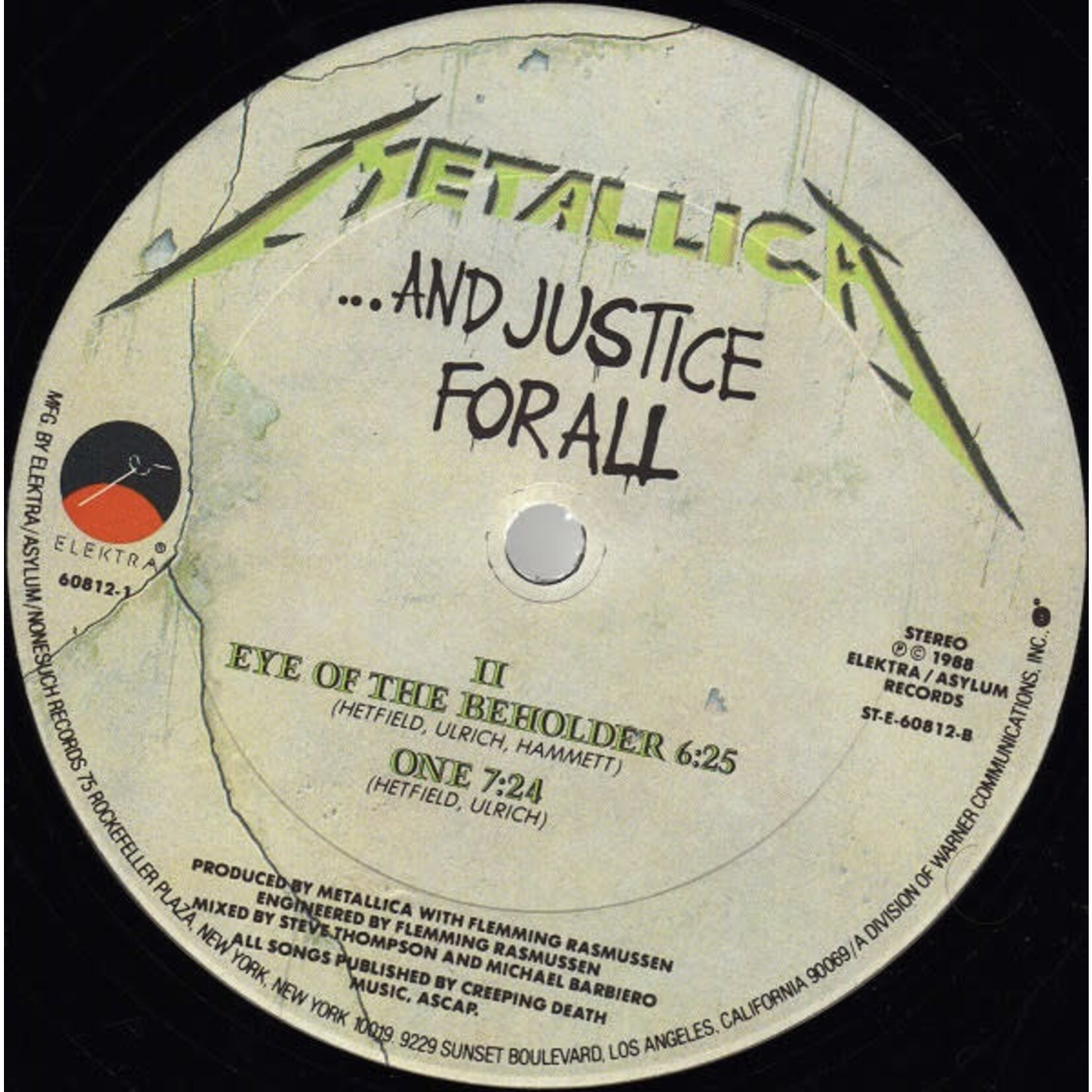 [Kollectible Vinyl] Metallica: ...And Justice For All (1988, USA, w/Inner, Club Edition, VG) [ELEKTRA]