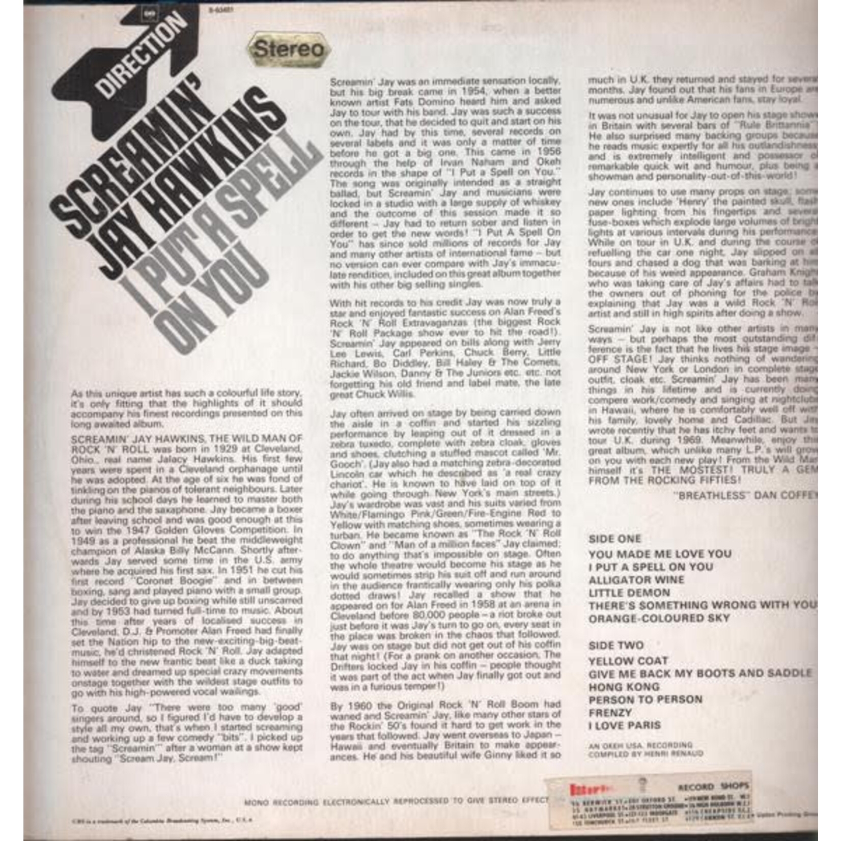 [Kollectible Vinyl] Screamin' Jay Hawkins: I Put a Spell On You [KOLLECTIBLES]