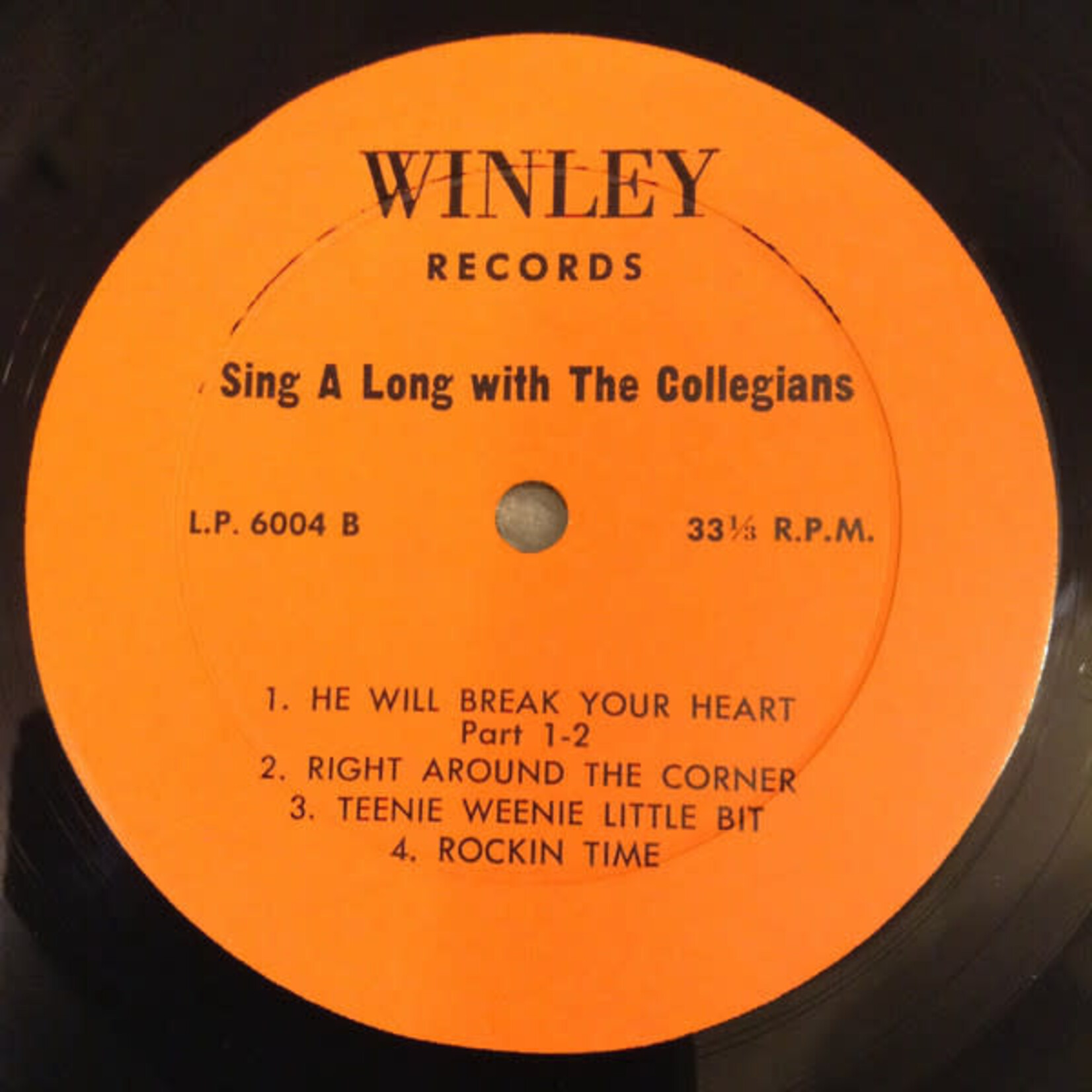 [Kollectible Vinyl] Collegians, The: Sing Along With The Collegians (1962, USA, Doo-Wop, VG) [WINLEY]