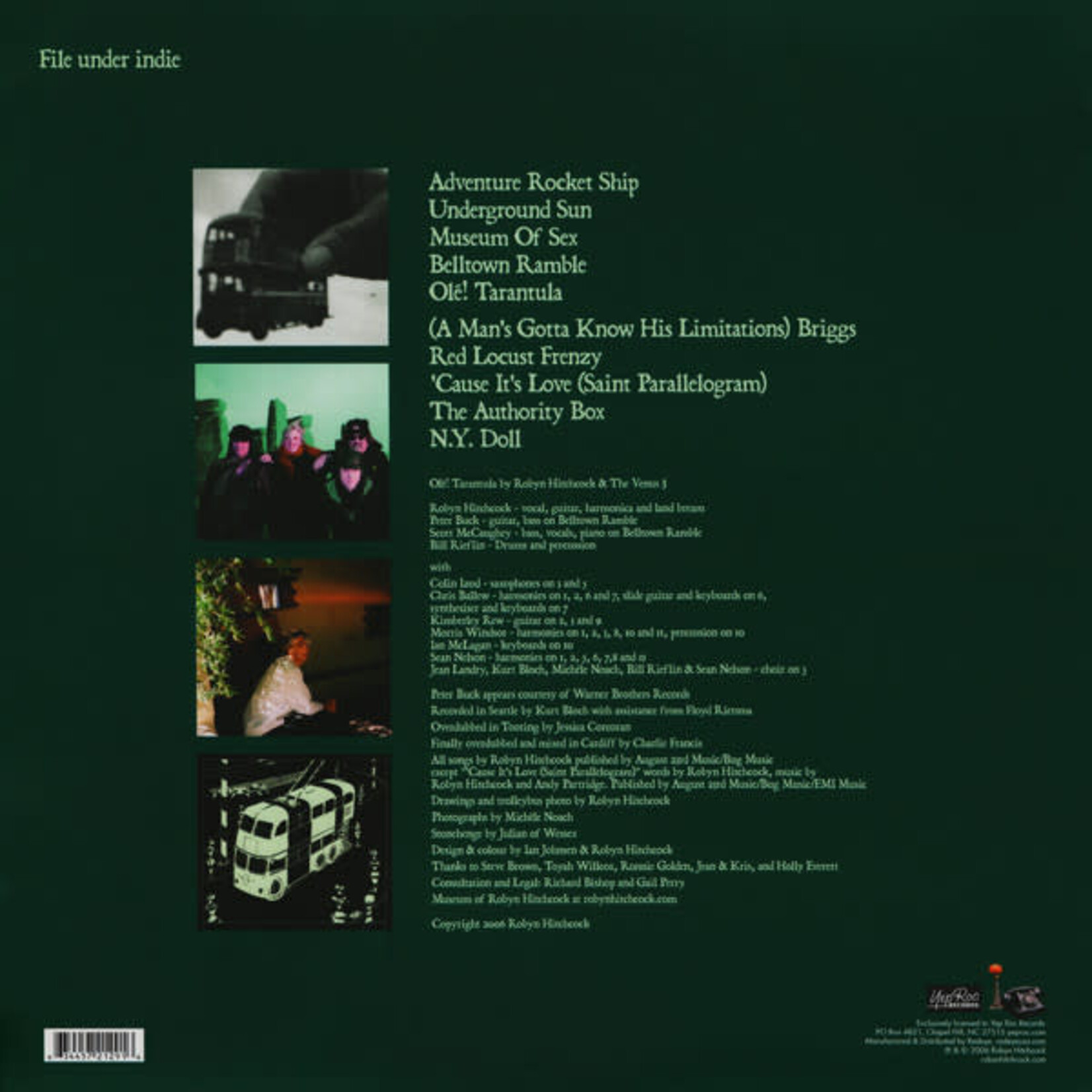 [Kollectible Vinyl] Hitchcock, Robyn & The Venus 3: Olé! Tarantula [KOLLECTIBLES]