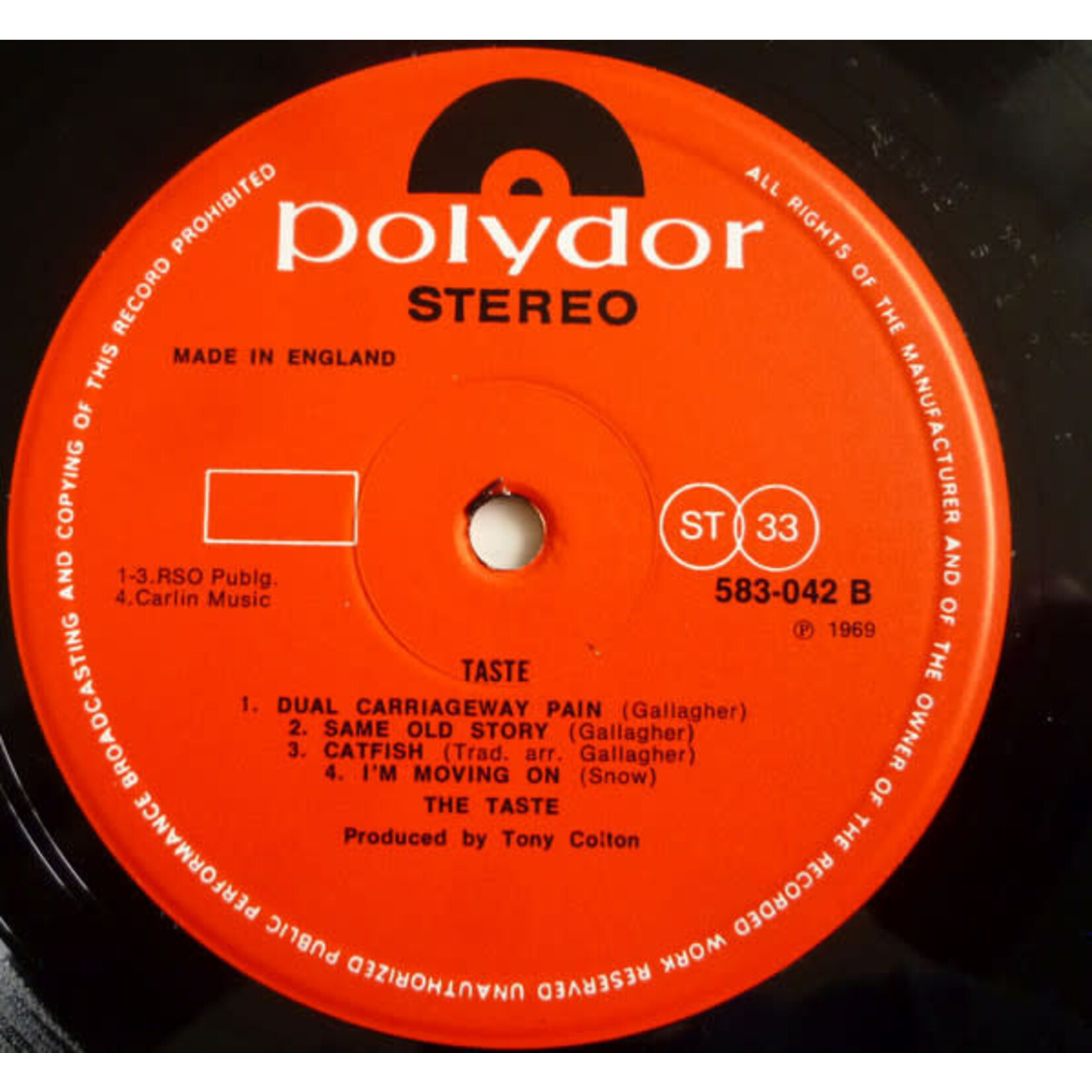 [Kollectible Vinyl] Taste (Rory Gallagher): Taste [KOLLECTIBLE]