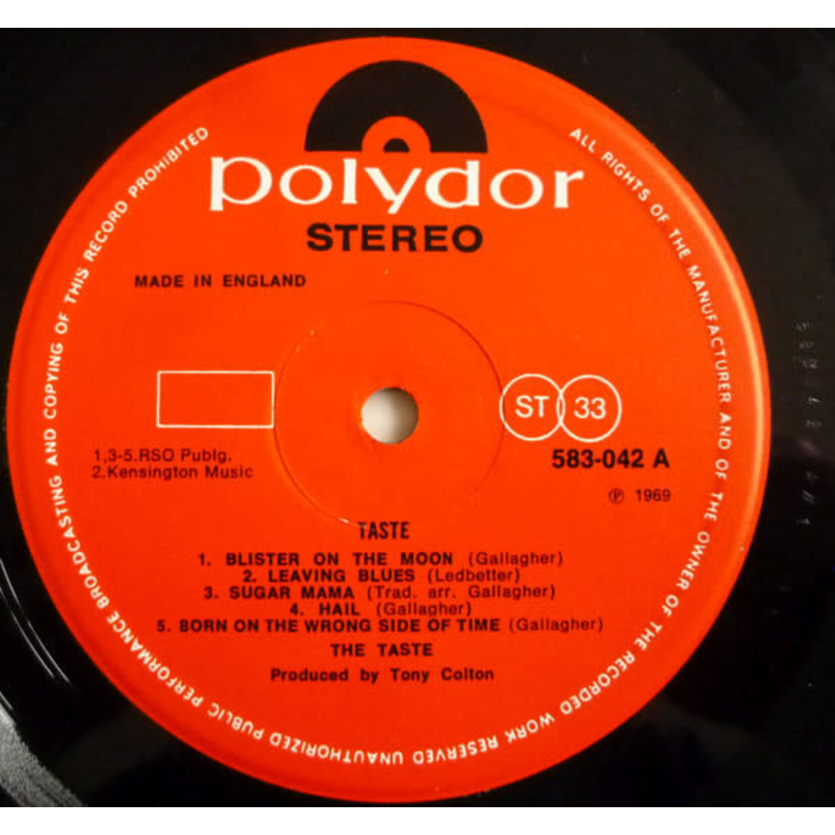 [Kollectible Vinyl] Taste (Rory Gallagher): Taste [KOLLECTIBLE]