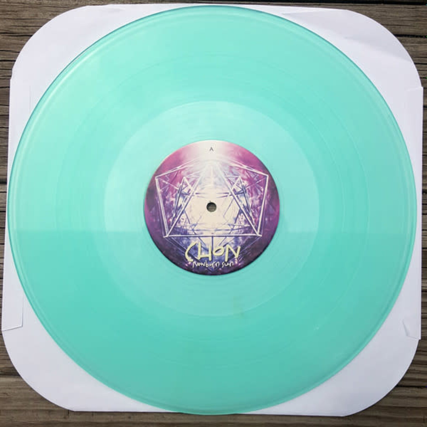 [Kollectible Vinyl] CHON: Newborn Sun (2011, USA, 12" EP, Coke Bottle Green, VG+)