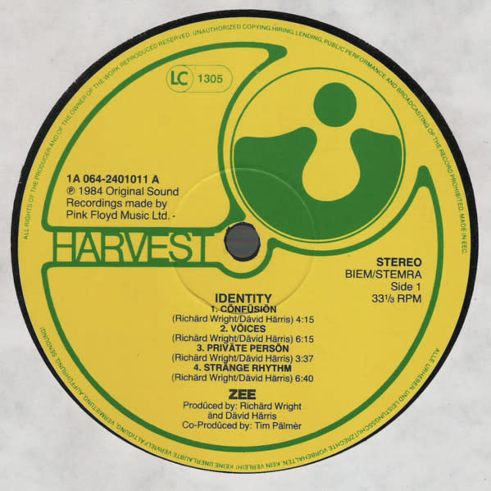 [Kollectible Vinyl] Zee: Identity [KOLLECTIBLE]