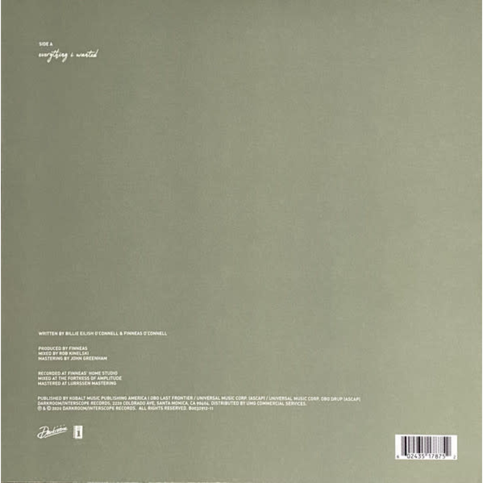 [Kollectible Vinyl] Eilish, Billie: Everything I Wanted [KOLLECTIBLE]