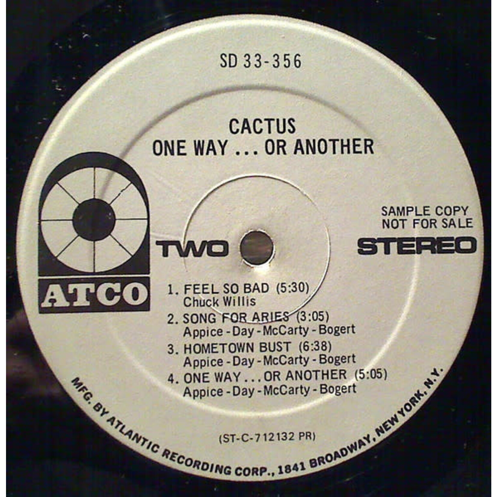 [Kollectible Vinyl] Cactus: One Way...Or Another [KOLLECTIBLE]