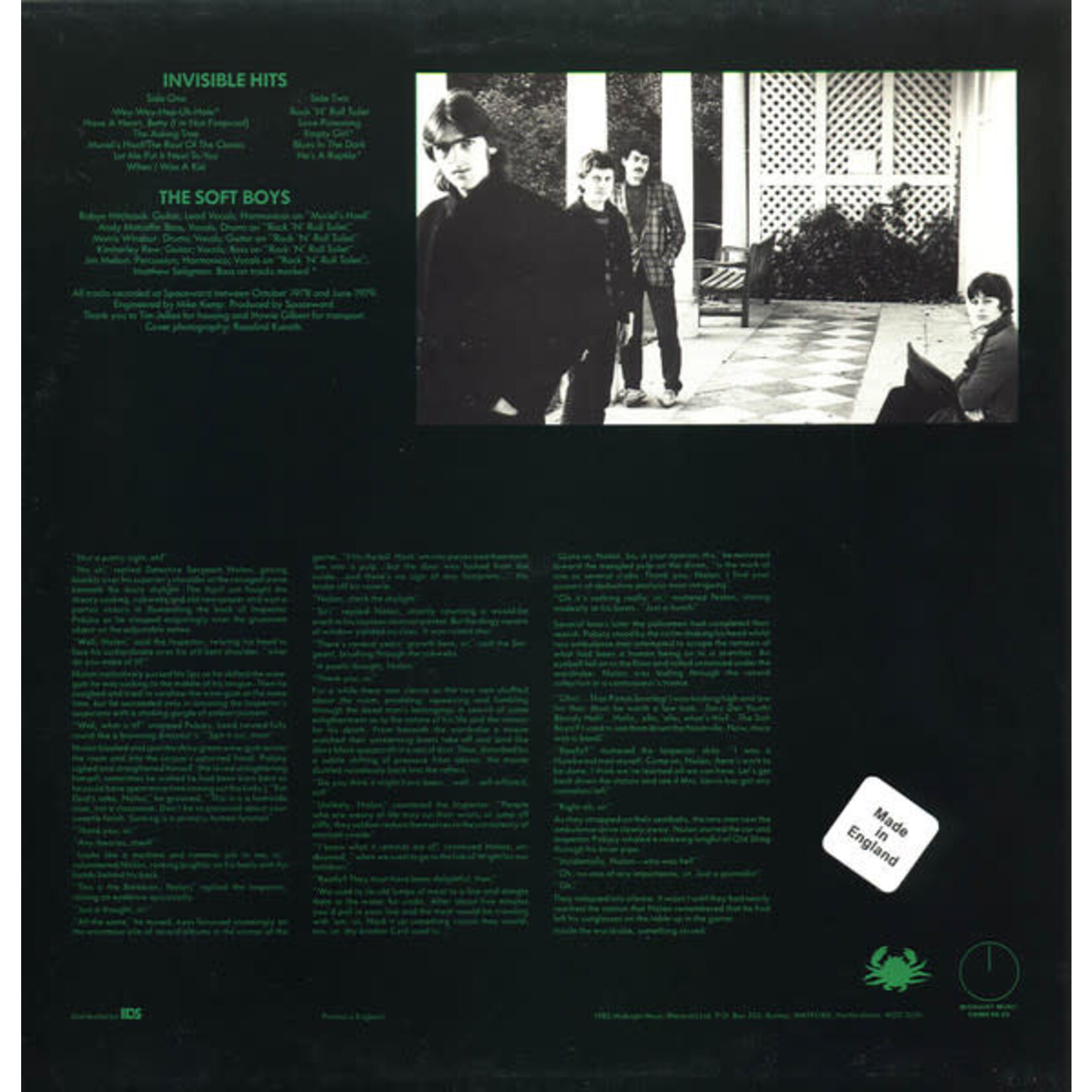 [Kollectible Vinyl] Soft  Boys, The:  Invisible Hits [KOLLECTIBLE]