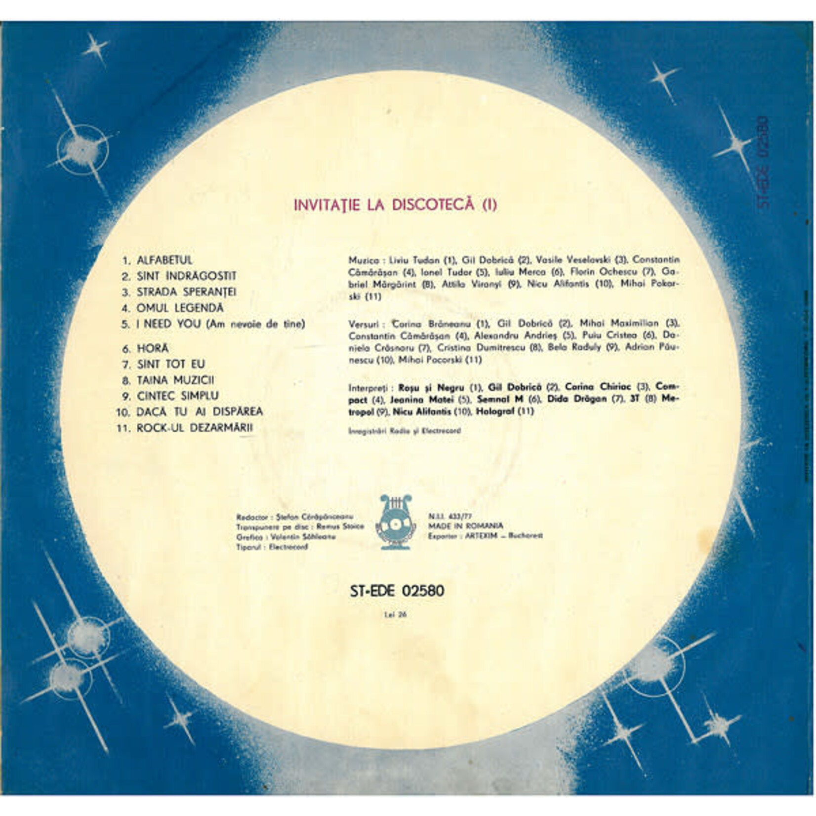 [Kollectible Vinyl] Various Artists: Invitație La Discotecă 1 - Muzică De Dans [KOLLECTIBLES]