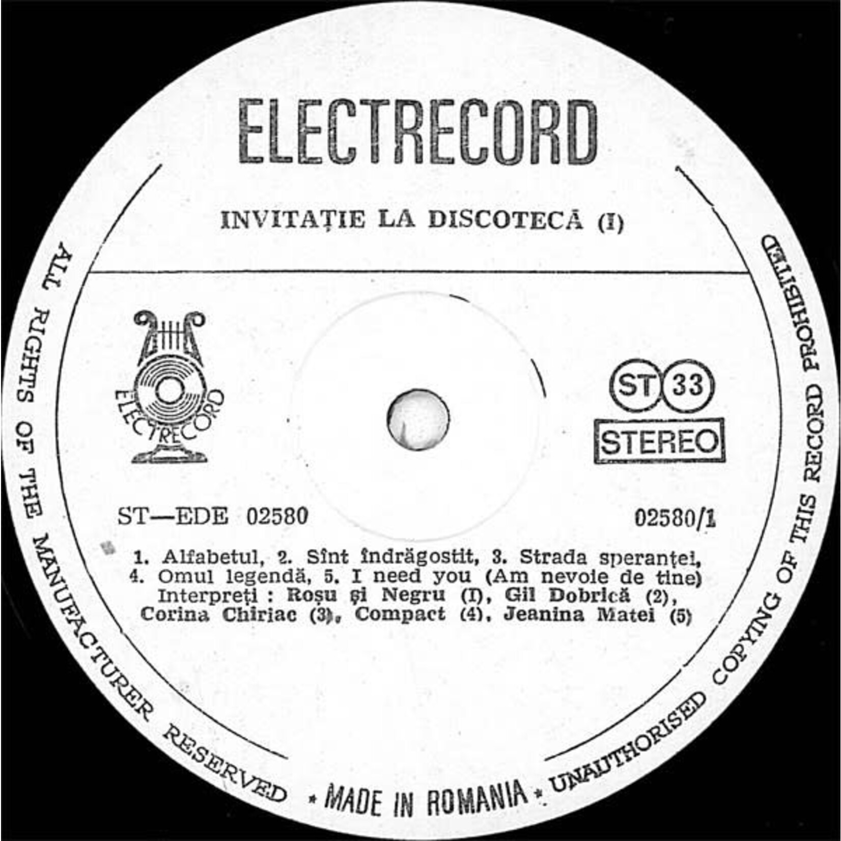 [Kollectible Vinyl] Various Artists: Invitație La Discotecă 1 - Muzică De Dans [KOLLECTIBLES]