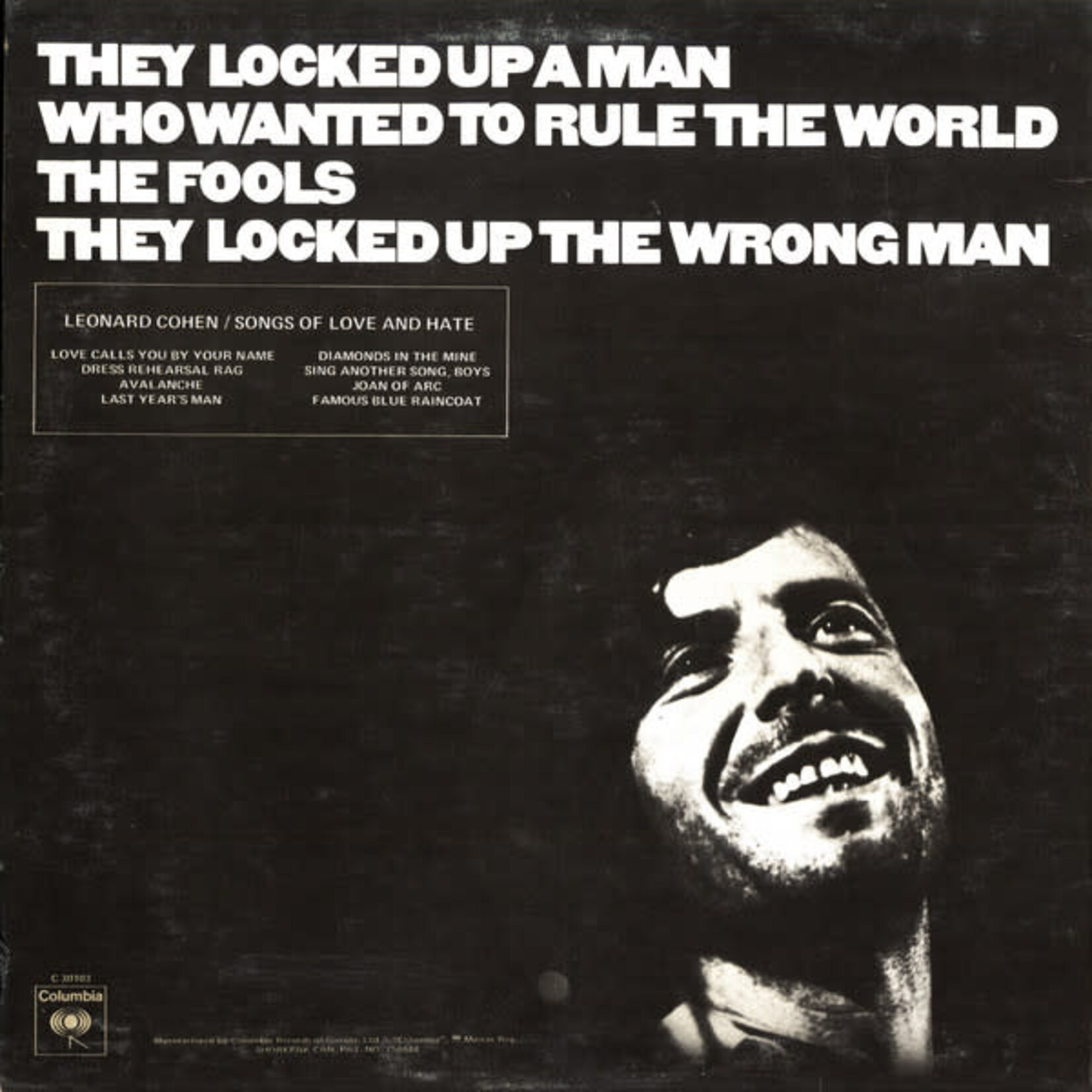 [Kollectible Vinyl] Cohen, Leonard: Songs Of Love And Hate [KOLLECTIBLES]