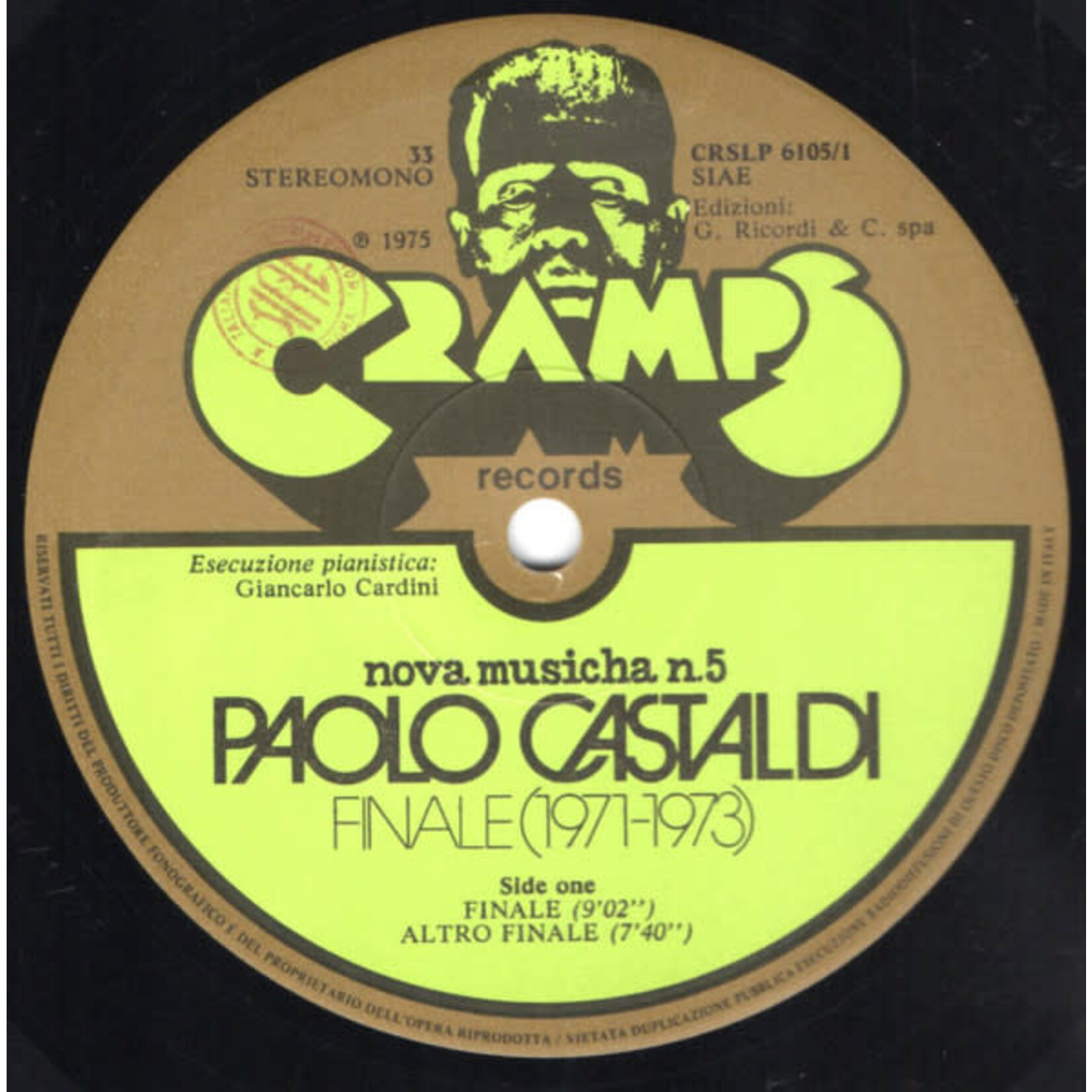 [Kollectible Vinyl] Castaldi, Paolo: Finale (1971-1973) [KOLLECTIBLES]