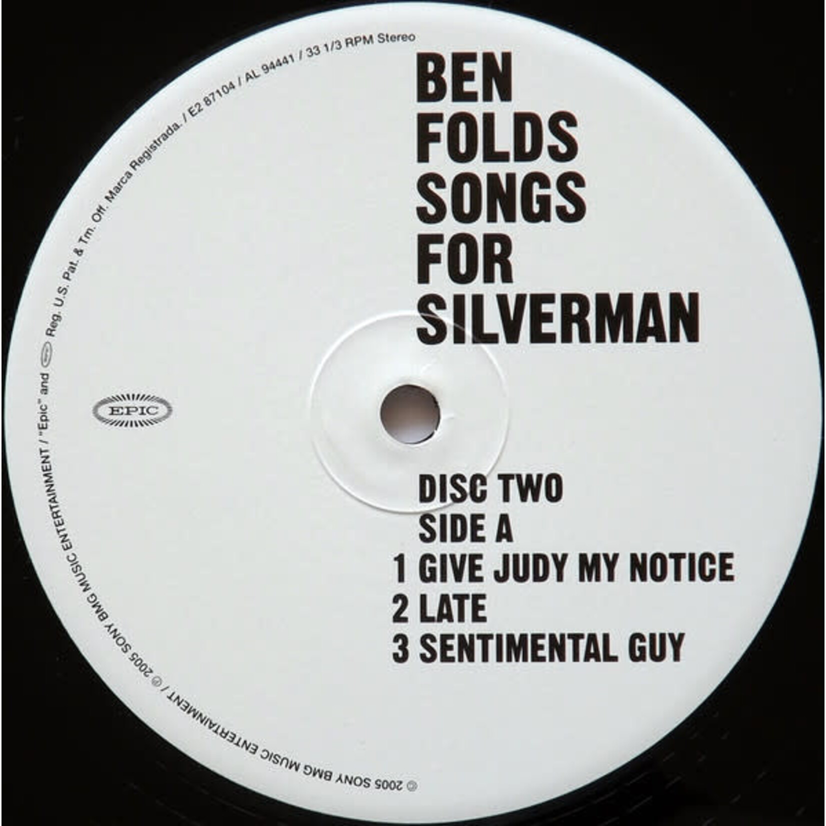 [Kollectible Vinyl] Folds, Ben: Songs For Silverman [KOLLECTIBLE]