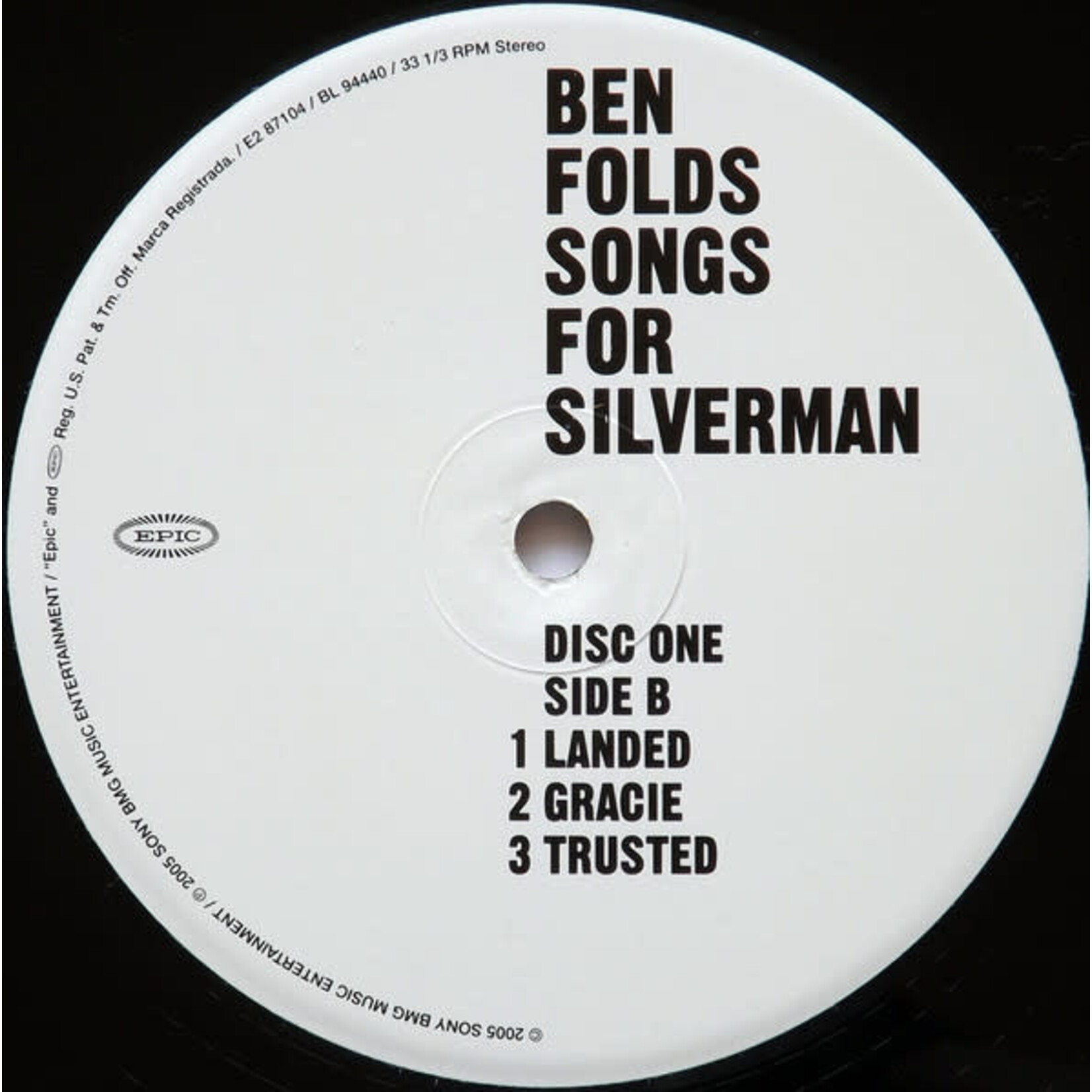 [Kollectible Vinyl] Folds, Ben: Songs For Silverman [KOLLECTIBLE]