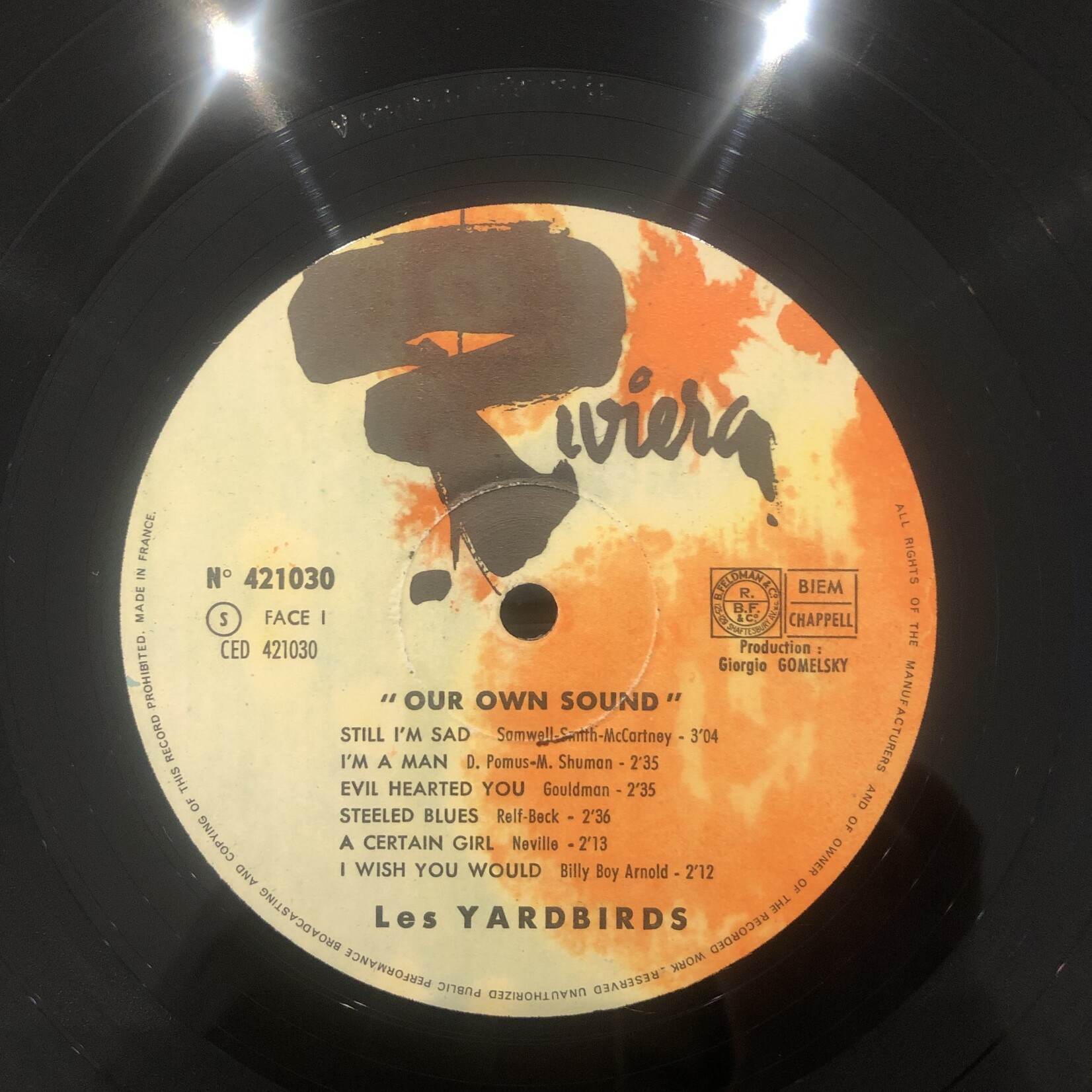 [Kollectible Vinyl] Yardbirds: Our Own Sound (1965, FRANCE, VG+) [RIVIERA]