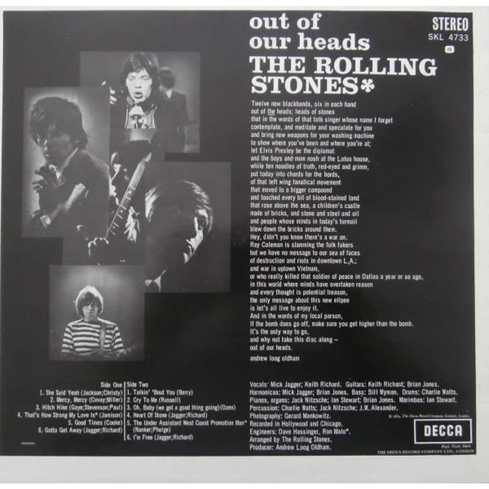 [Kollectible Vinyl] Rolling Stones: Out of Our Heads [KOLLECTIBLE]