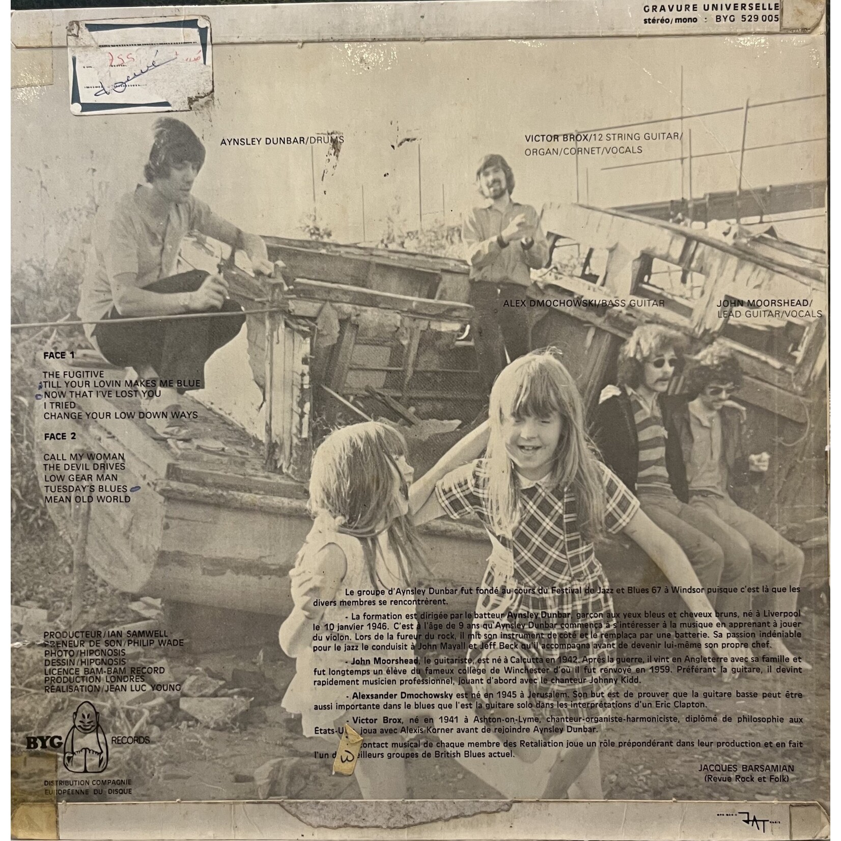 [Kollectible Vinyl] Aynsley Dunbar Retaliation: Doctor Dunbar's Prescription [KOLLECTIBLE]