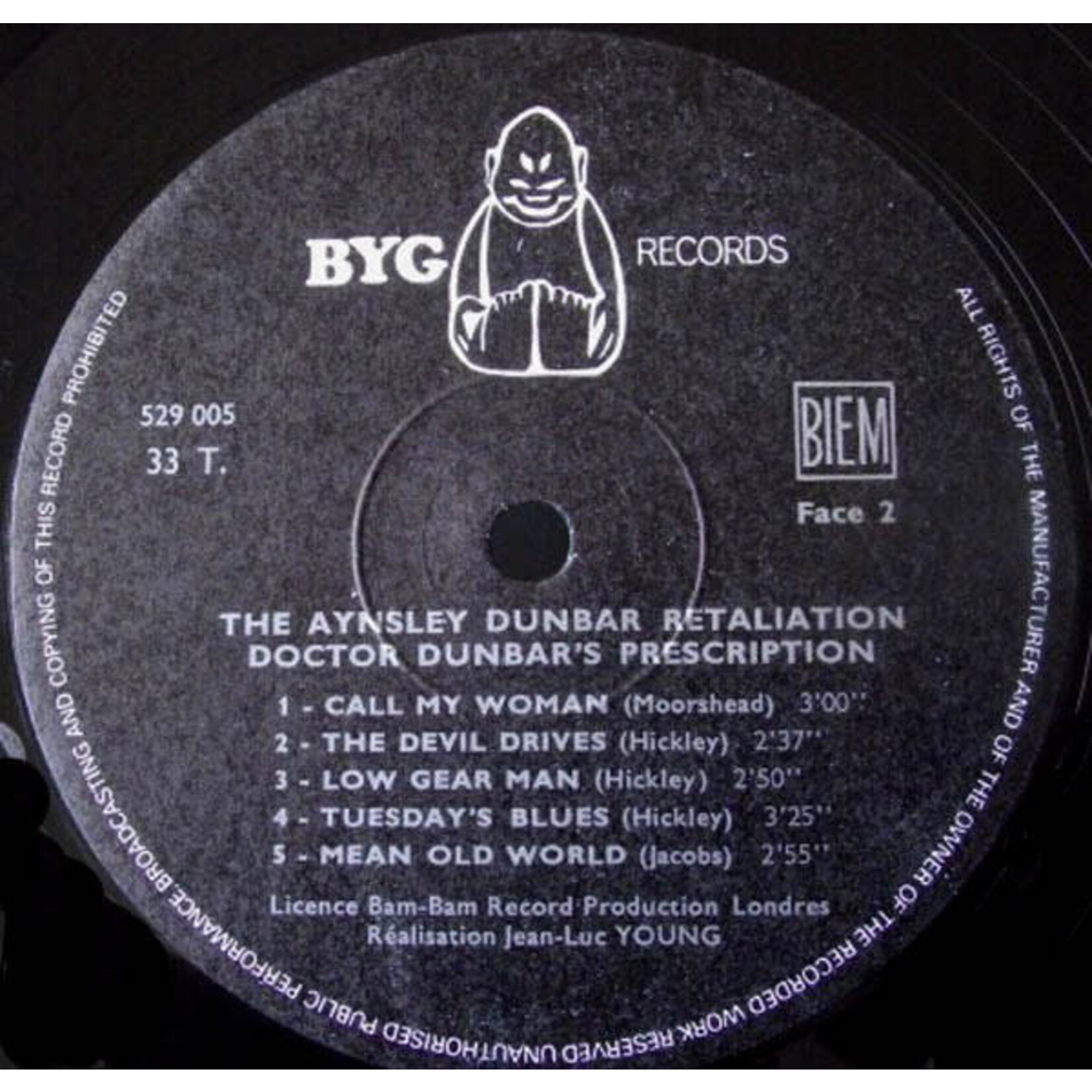 [Kollectible Vinyl] Aynsley Dunbar Retaliation: Doctor Dunbar's Prescription [KOLLECTIBLE]