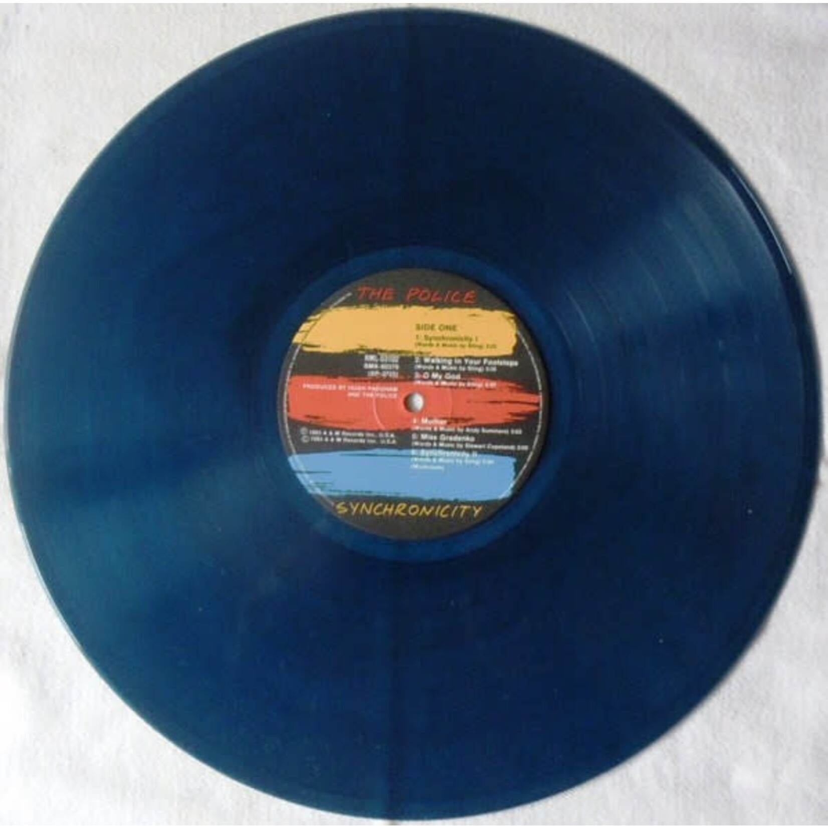 [Kollectibles] Police, The: Synchronicity (1984, AUSTRALIA, Blue Vinyl, VG) [A&M]