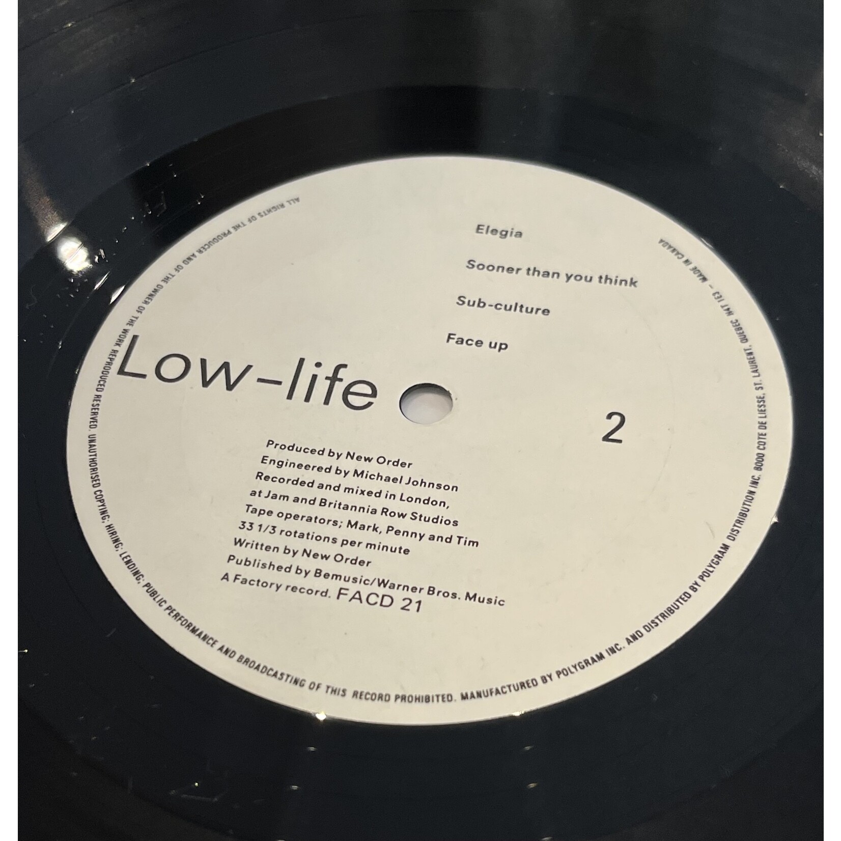 [Kollectible Vinyl] New Order: Low-life [KOLLECTIBLE]