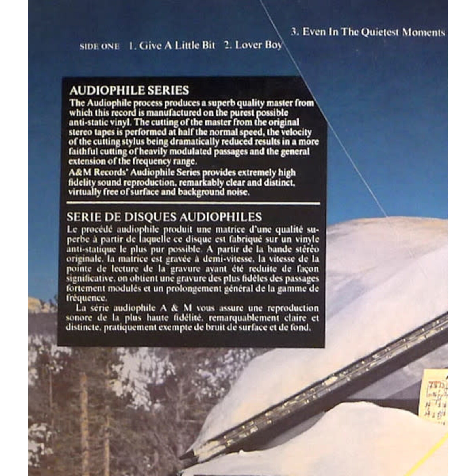 [Kollectible Vinyl] Supertramp: Even In The Quietest Moments... [KOLLECTIBLE]