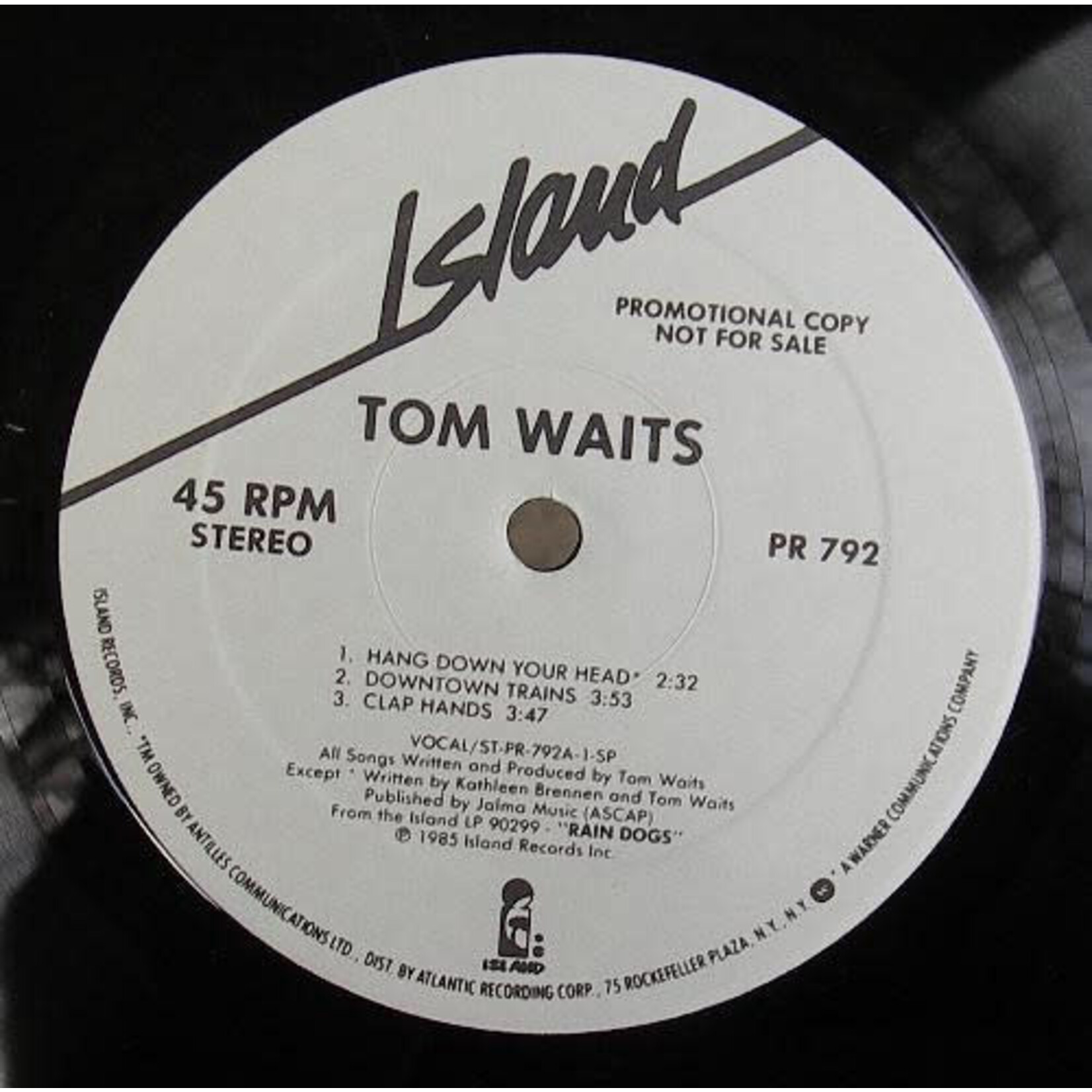 [Kollectible Vinyl] Tom Waits: Rain Dogs Promo [KOLLECTIBLE]