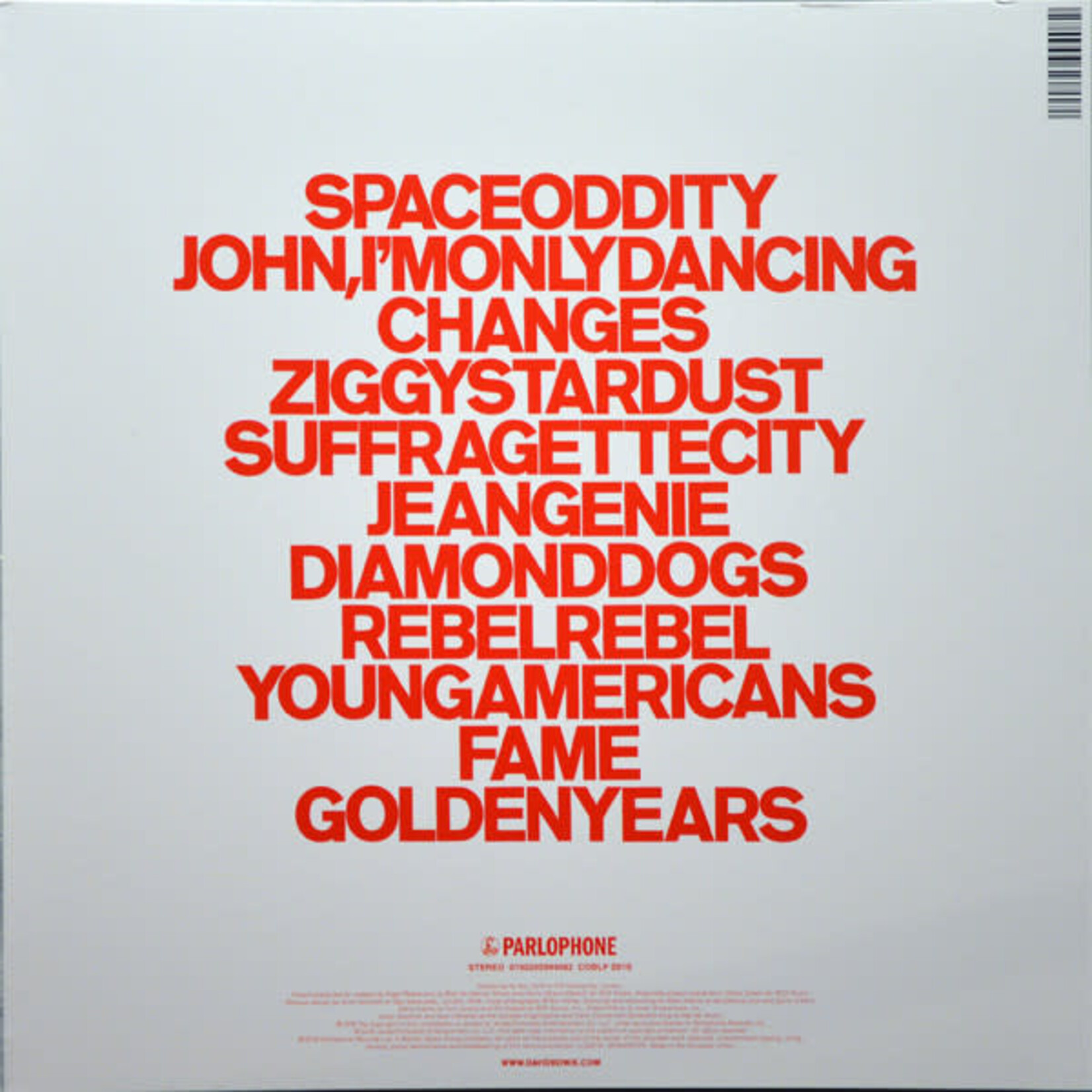 [Kollectible Vinyl] Bowie, David: ChangesOneBowie {KOLLECTIBLES}