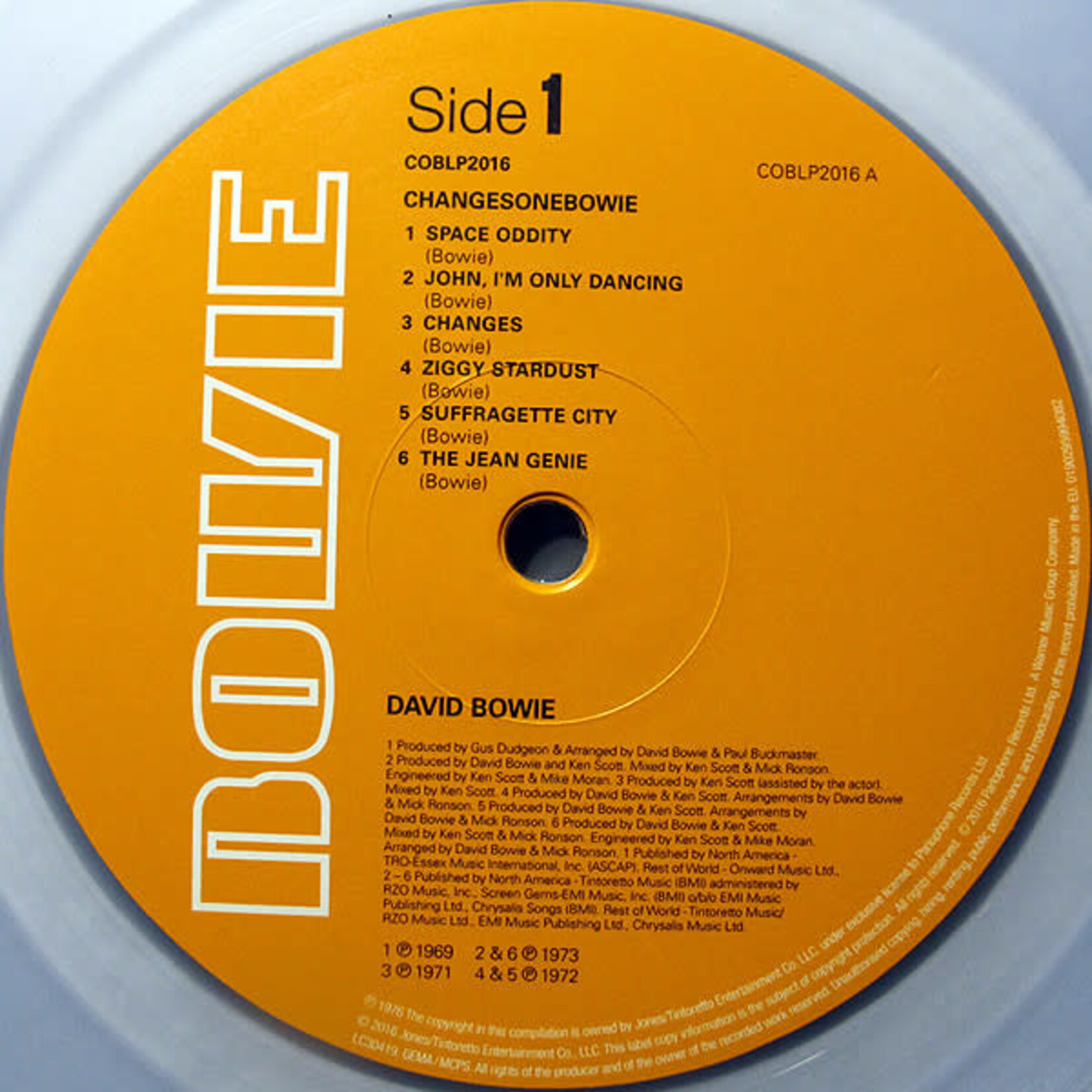[Kollectible Vinyl] Bowie, David: ChangesOneBowie {KOLLECTIBLES}