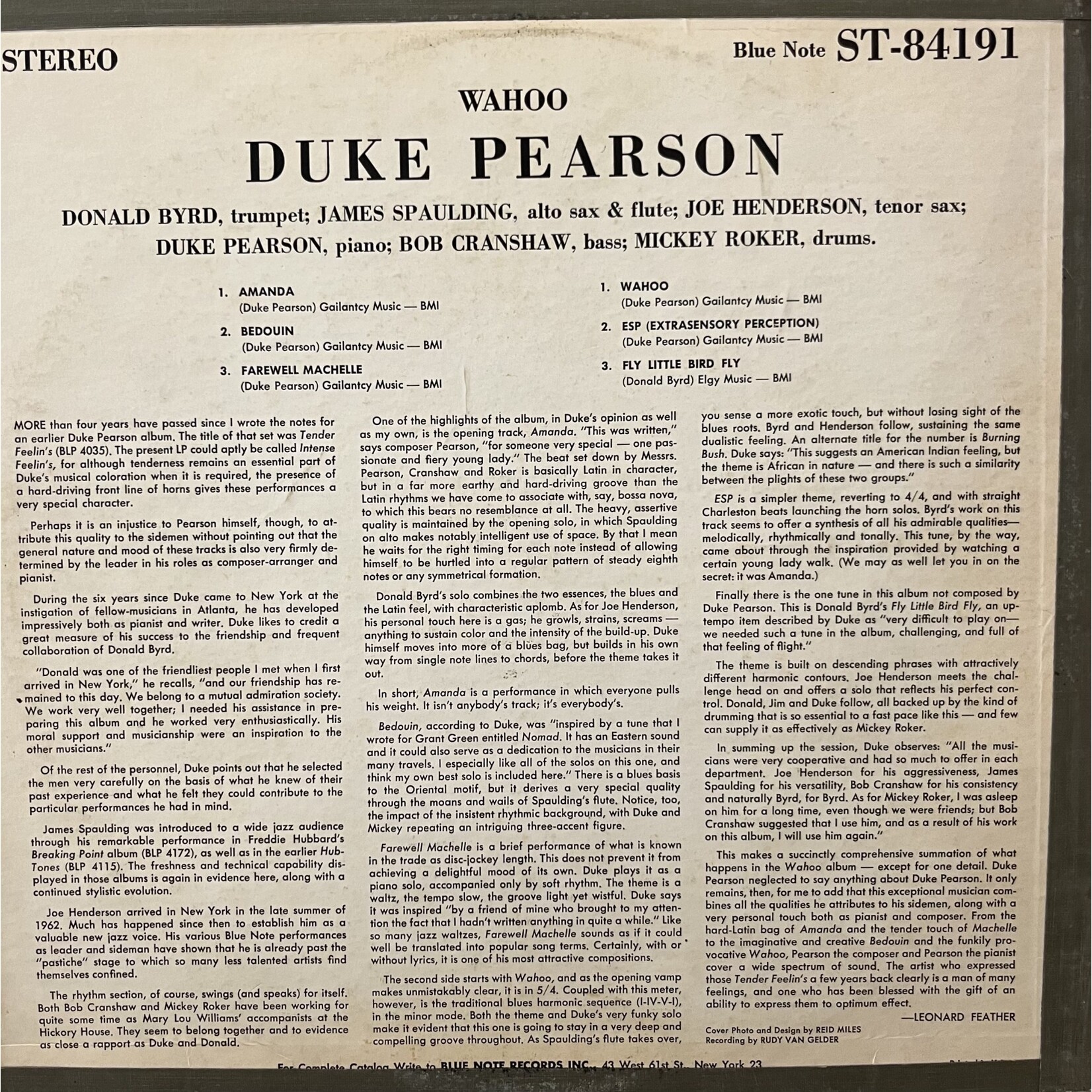 [Kollectible Vinyl] Pearson, Duke: Wahoo {KOLLECTIBLES}