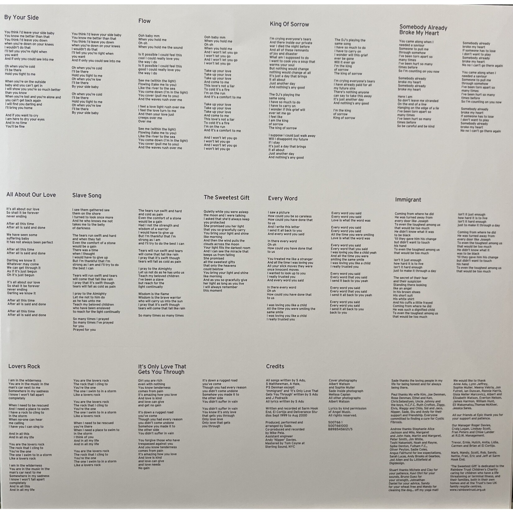 [Kollectibles] Sade: Lovers Rock (2020, USA, Half-speed Master, Soul, VG+) [SONY]