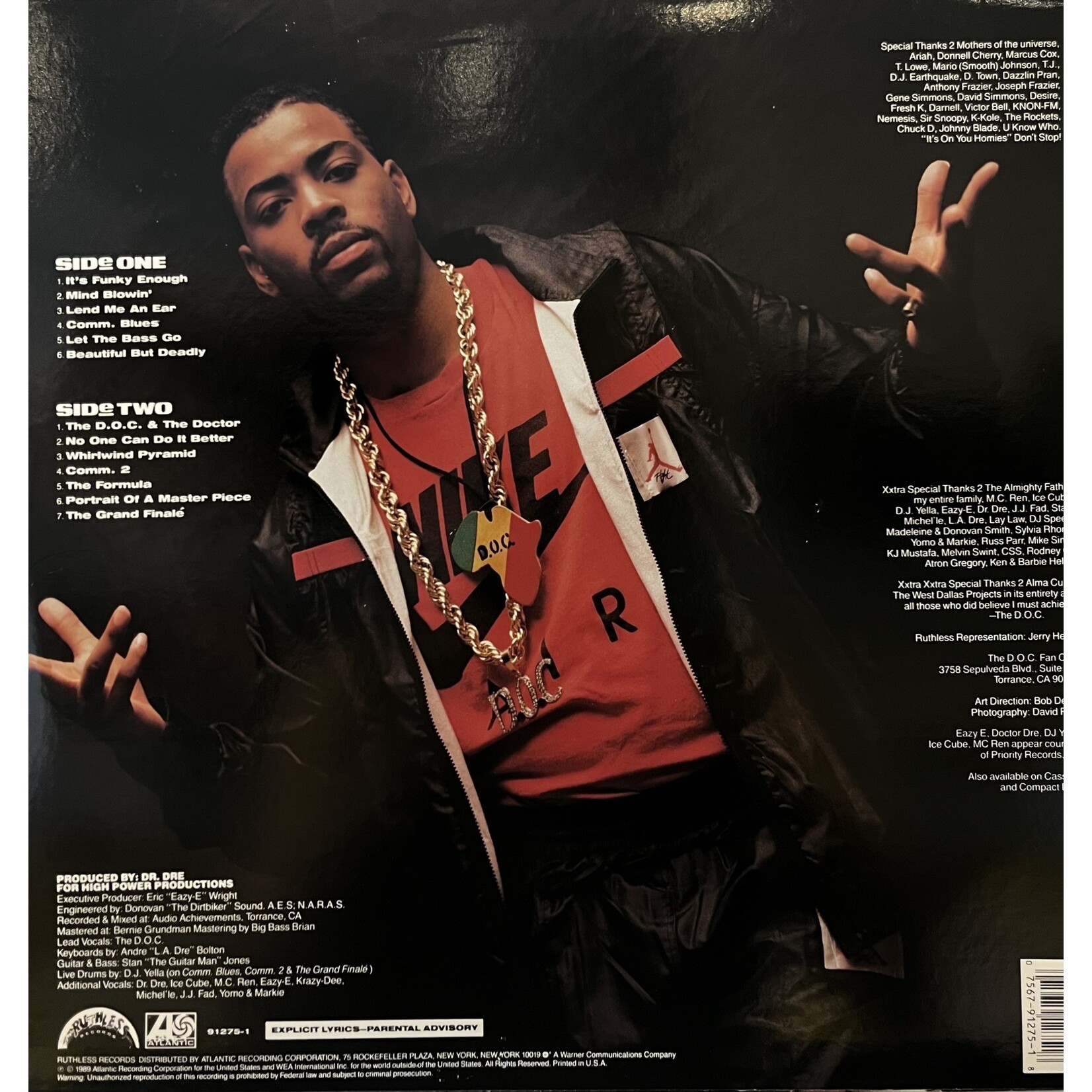 [Kollectibles] The D.O.C.: No One Can Do It Better (1989, USA, VG+) [RUTHLESS]