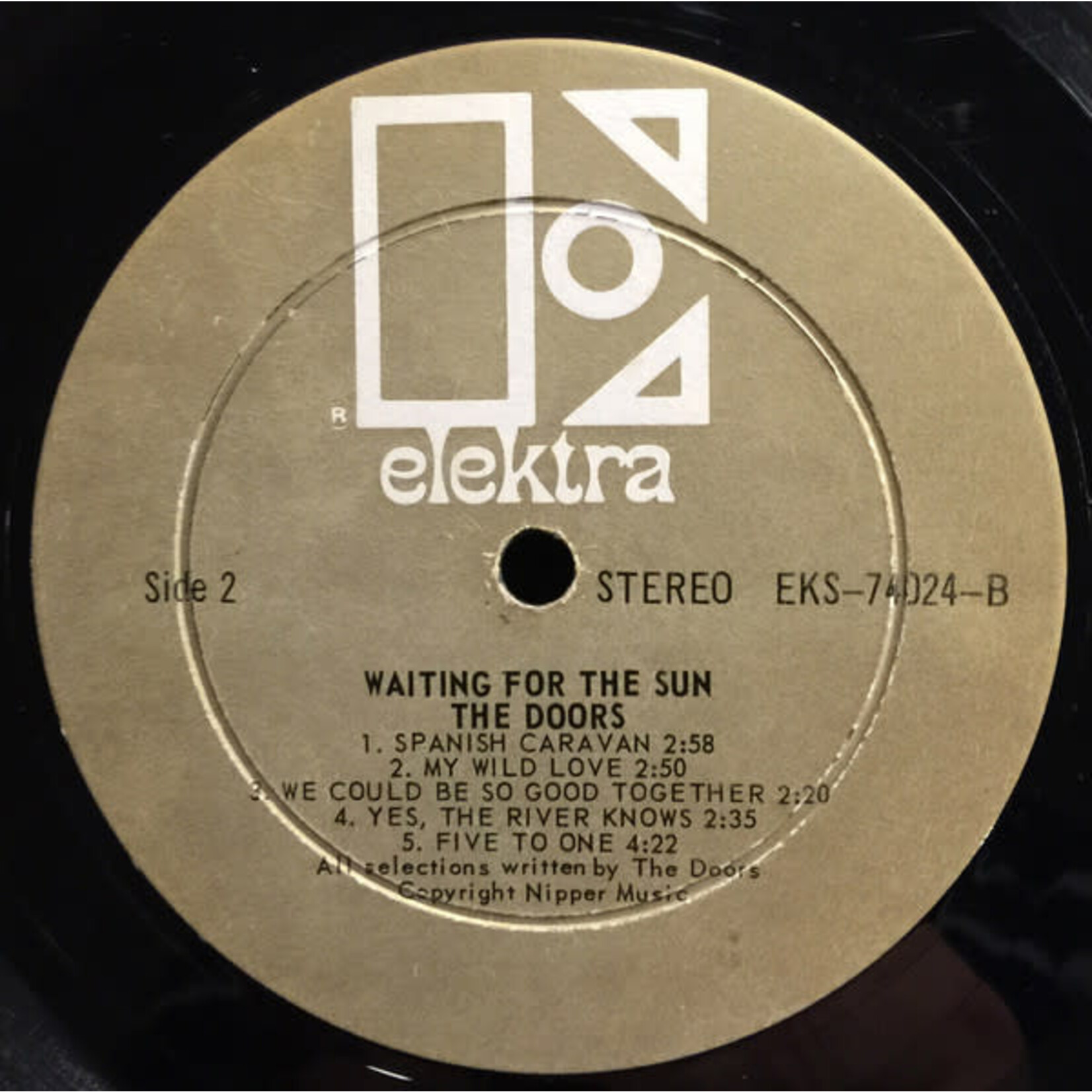 [Kollectible Vinyl] Doors: Waiting For The Sun (1968, Canada, Gold Label, VG+) [ELEKTRA]
