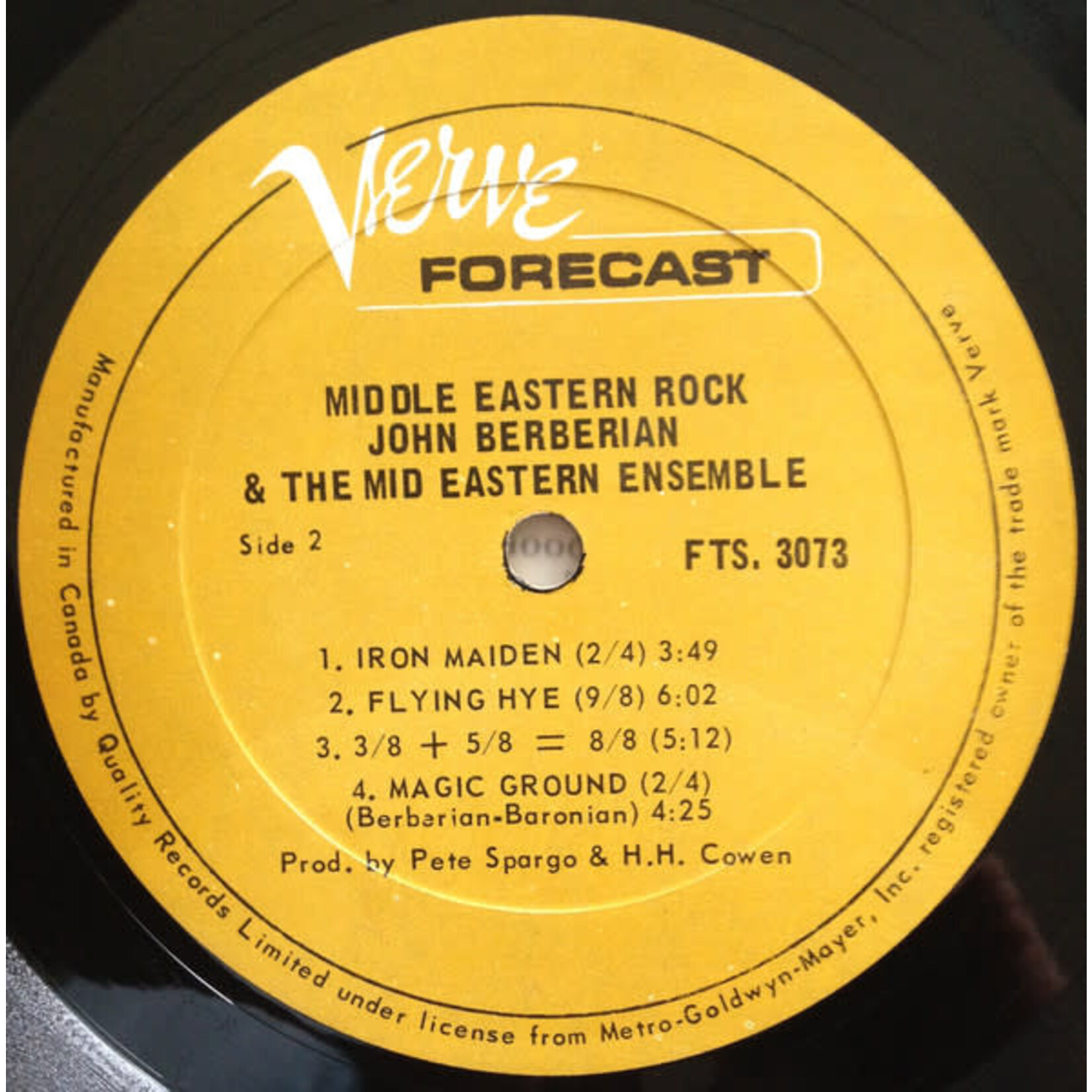 [Kollectible Vinyl] Berberian, John And The Rock East Ensemble: Middle Eastern Rock [KOLLECTIBLE]