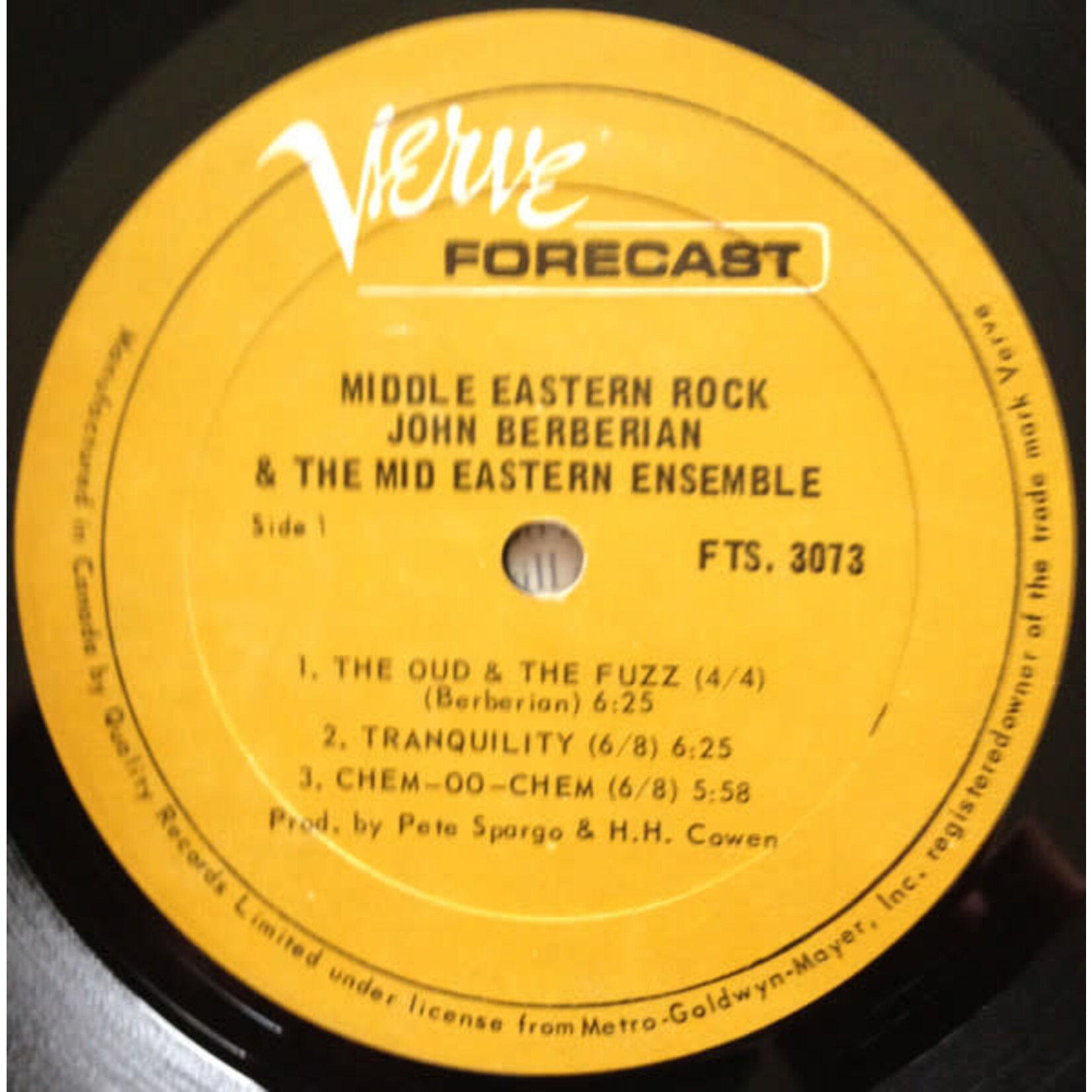 [Kollectible Vinyl] Berberian, John And The Rock East Ensemble: Middle Eastern Rock [KOLLECTIBLE]