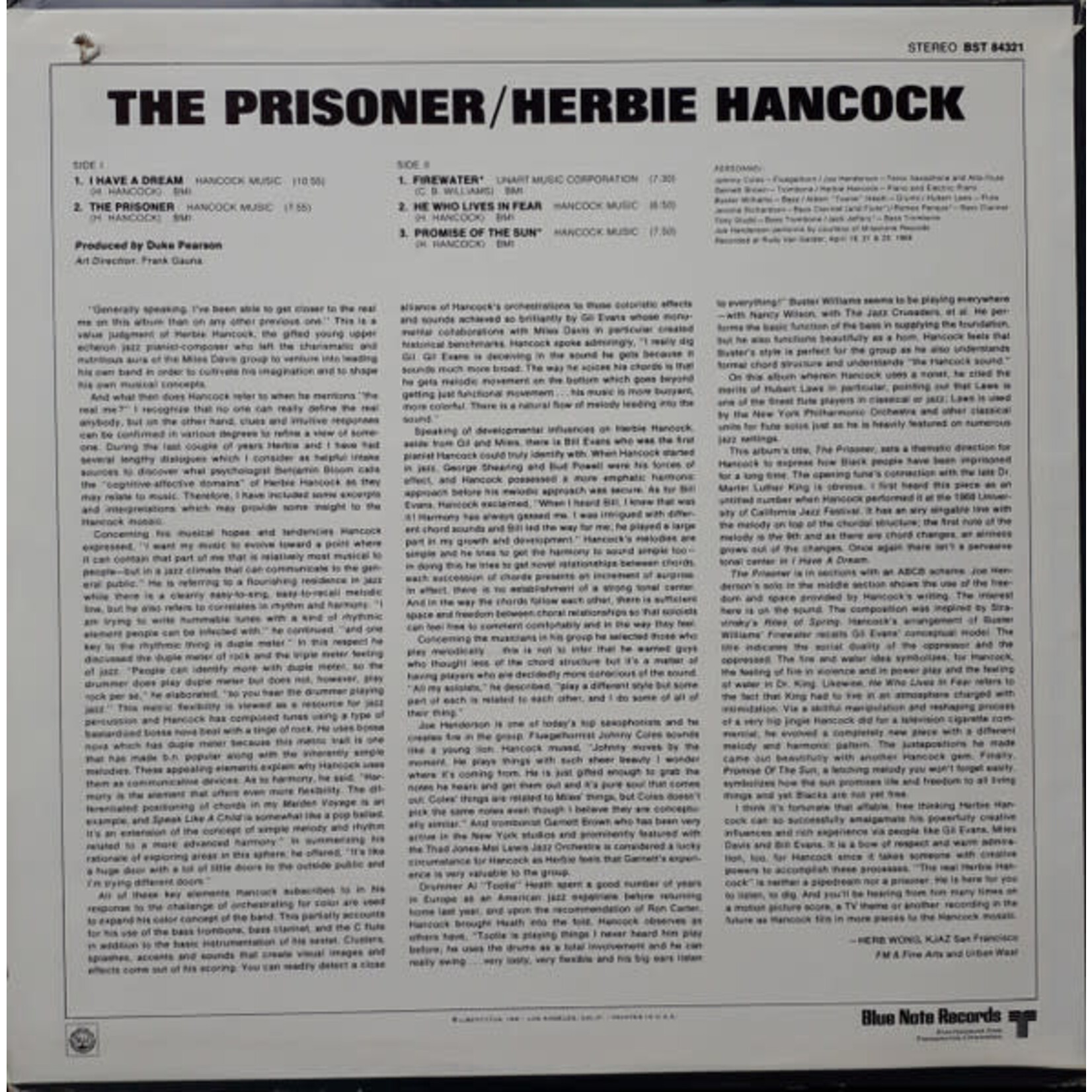 [Kollectible Vinyl] Hancock, Herbie: The Prisoner [KOLLECTIBLES]