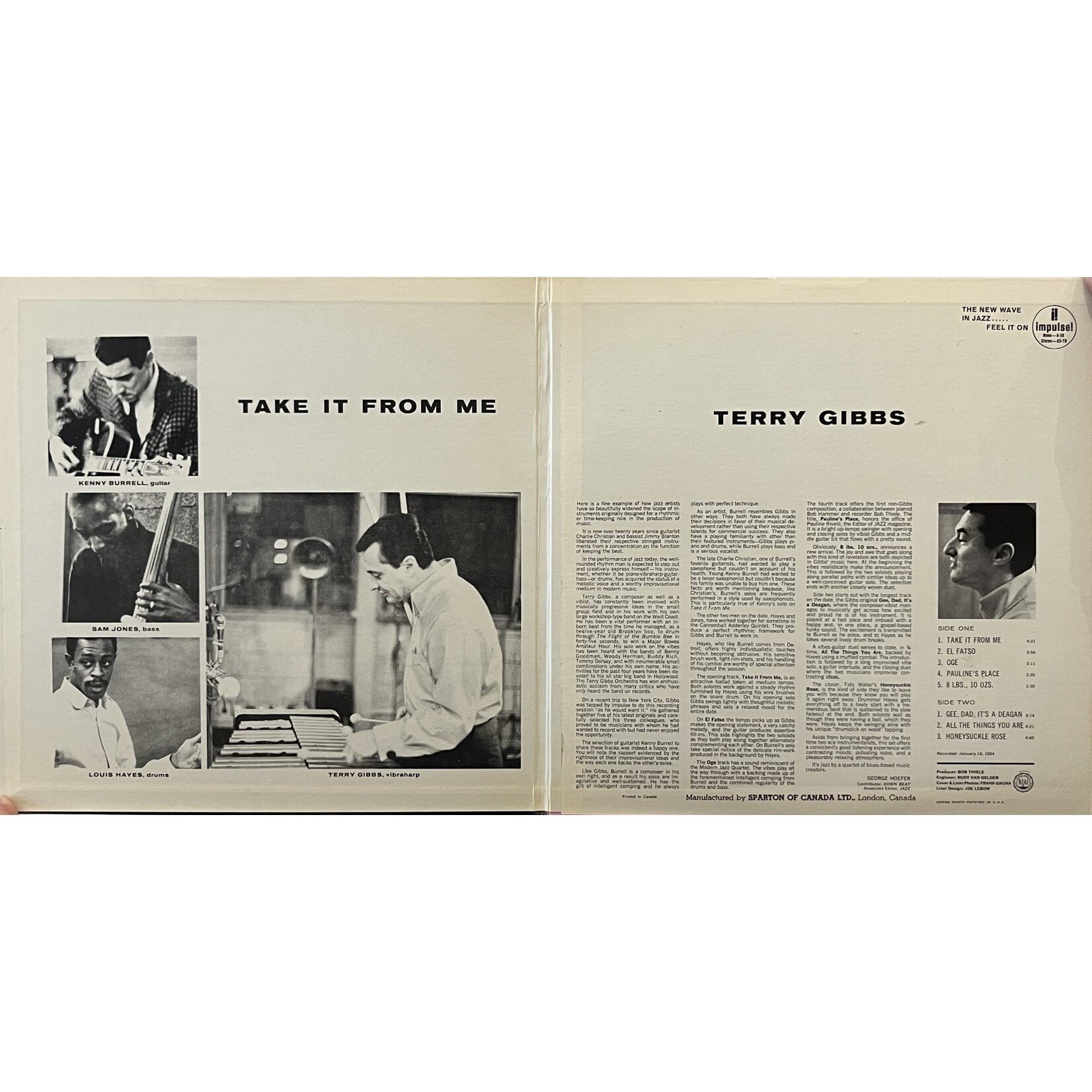 [Kollectibles] Terry Gibbs Quartet: Take It From Me [KOLLECTIBLES]