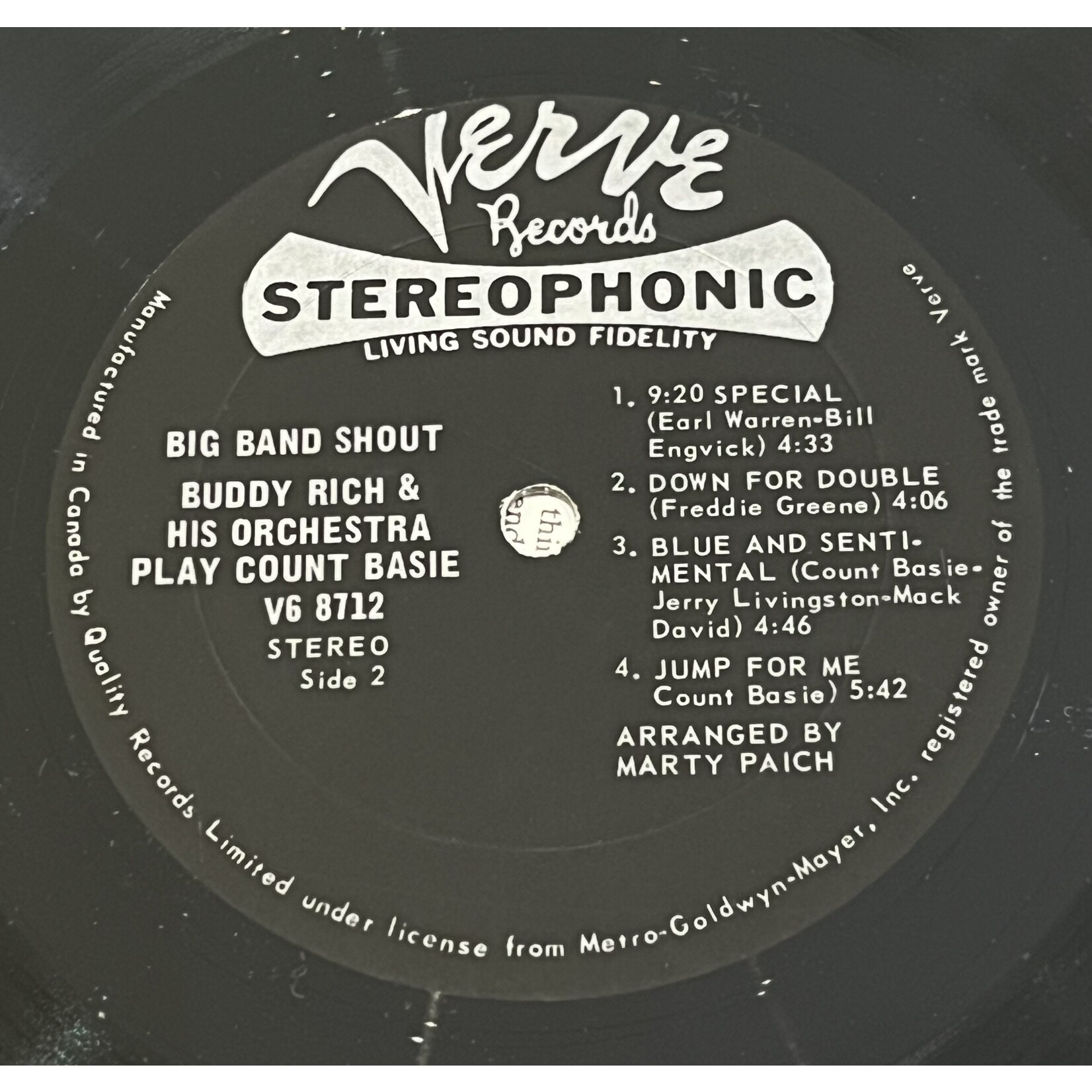 [Kollectible Vinyl] Buddy Rich And His Orchestra: Big Band Shout: Buddy Rich And His Orchestra Play Count Basie  [KOLLECTIBLES]