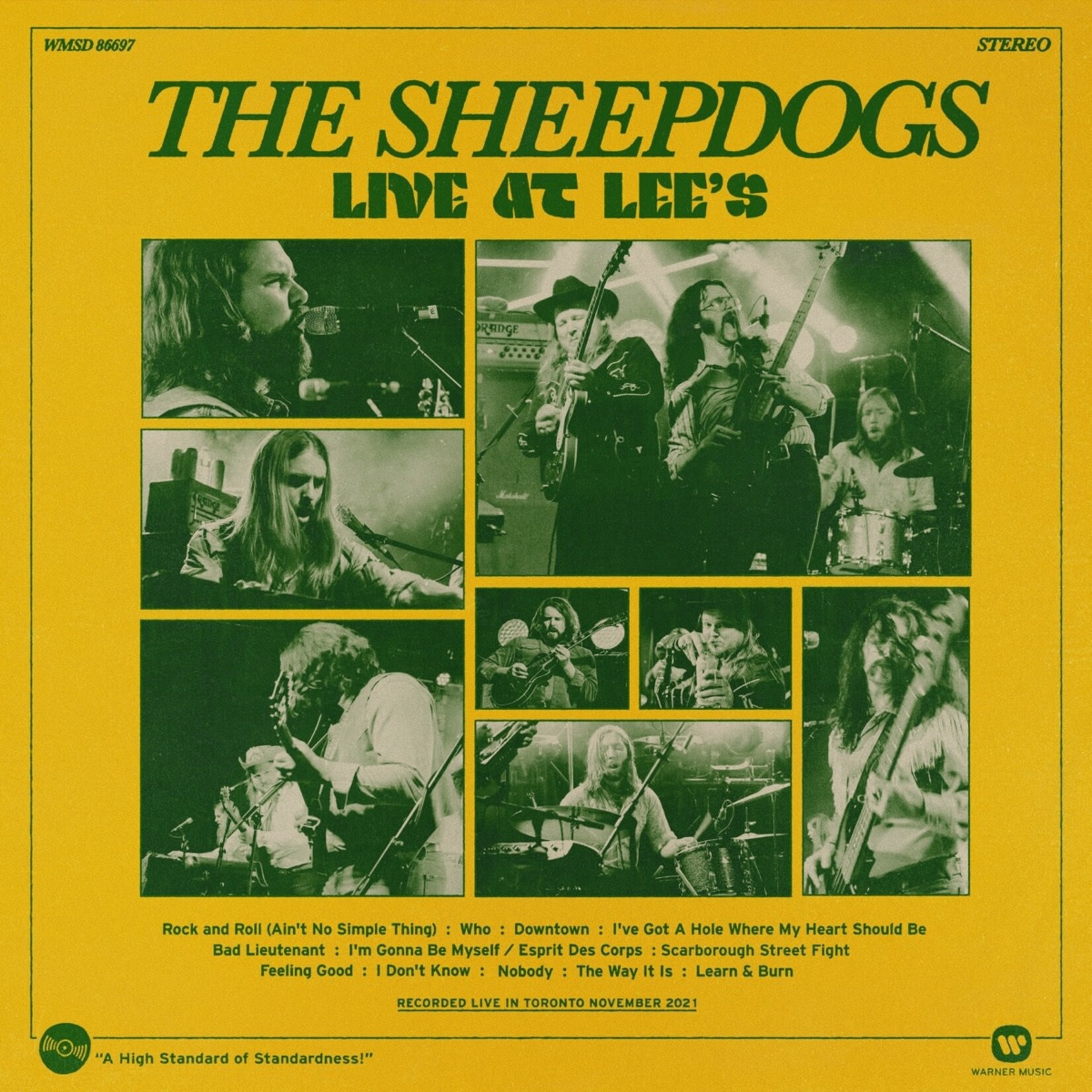 Sheepdogs: Live at Lee's (2LP, translucent green vinyl) [SHEEPDOGS]