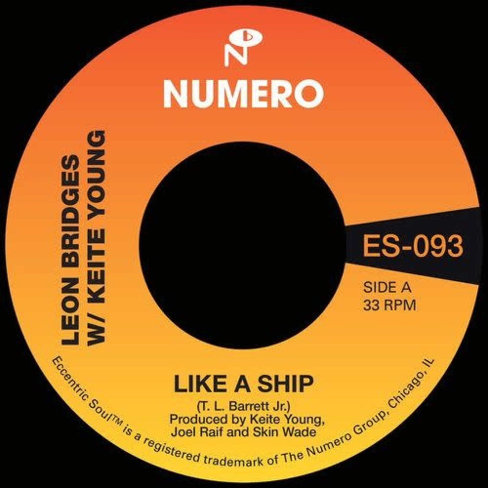 [New Vinyl] Bridges, Leon/Pastor T. L. Barrett: Like A Ship (7", black vinyl) [NUMERO]