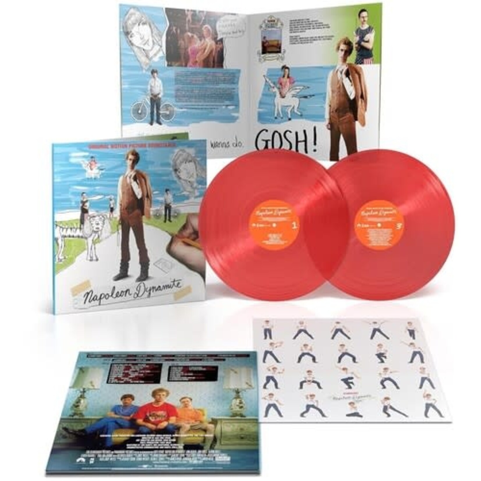[New Vinyl] Various Artists: Napoleon Dynamite (2LP, 20th Anniversary, transparent ruby vinyl) [LAKESHORE]