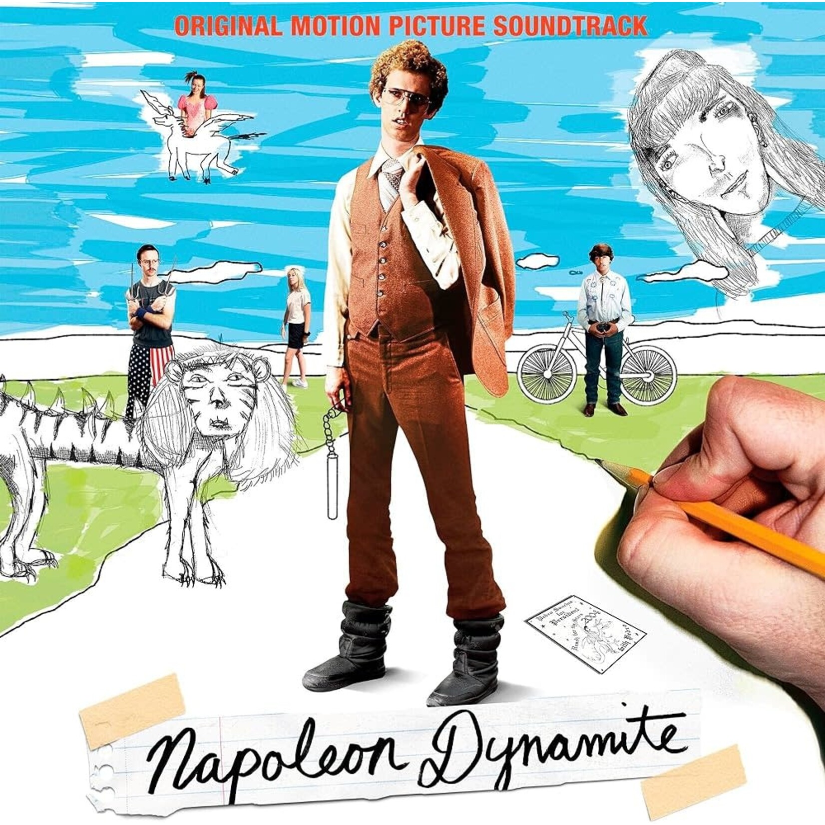 [New Vinyl] Various Artists: Napoleon Dynamite (2LP, 20th Anniversary, transparent ruby vinyl) [LAKESHORE]