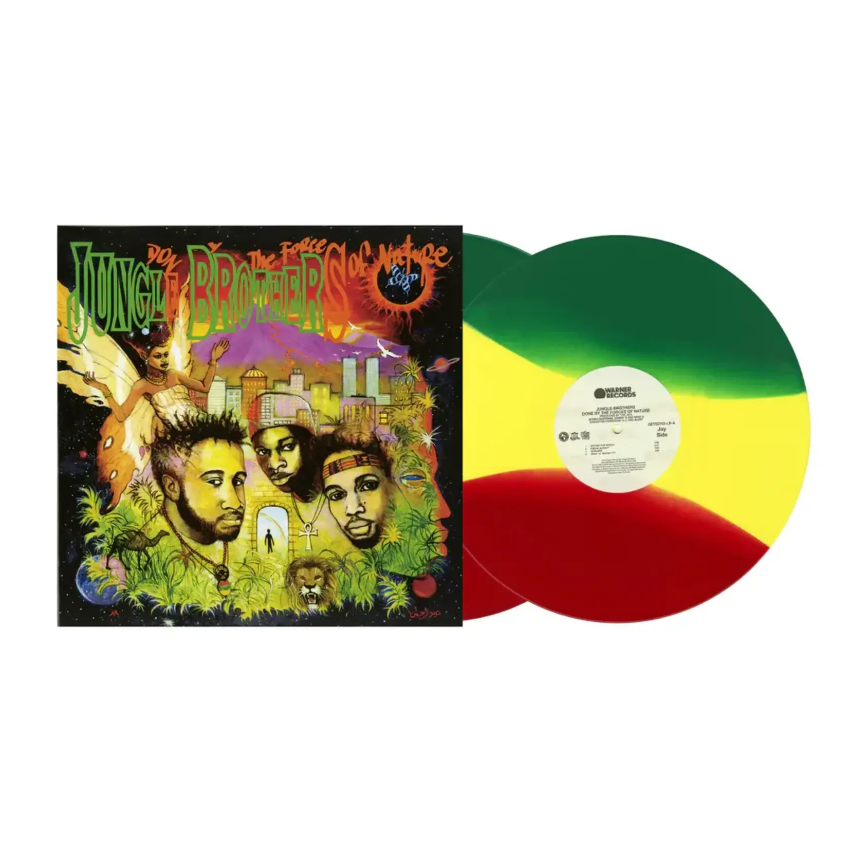 Jungle Brothers: Done By The Forces Of Nature (2LP, red/yellow/green vinyl) [GET ON DOWN]