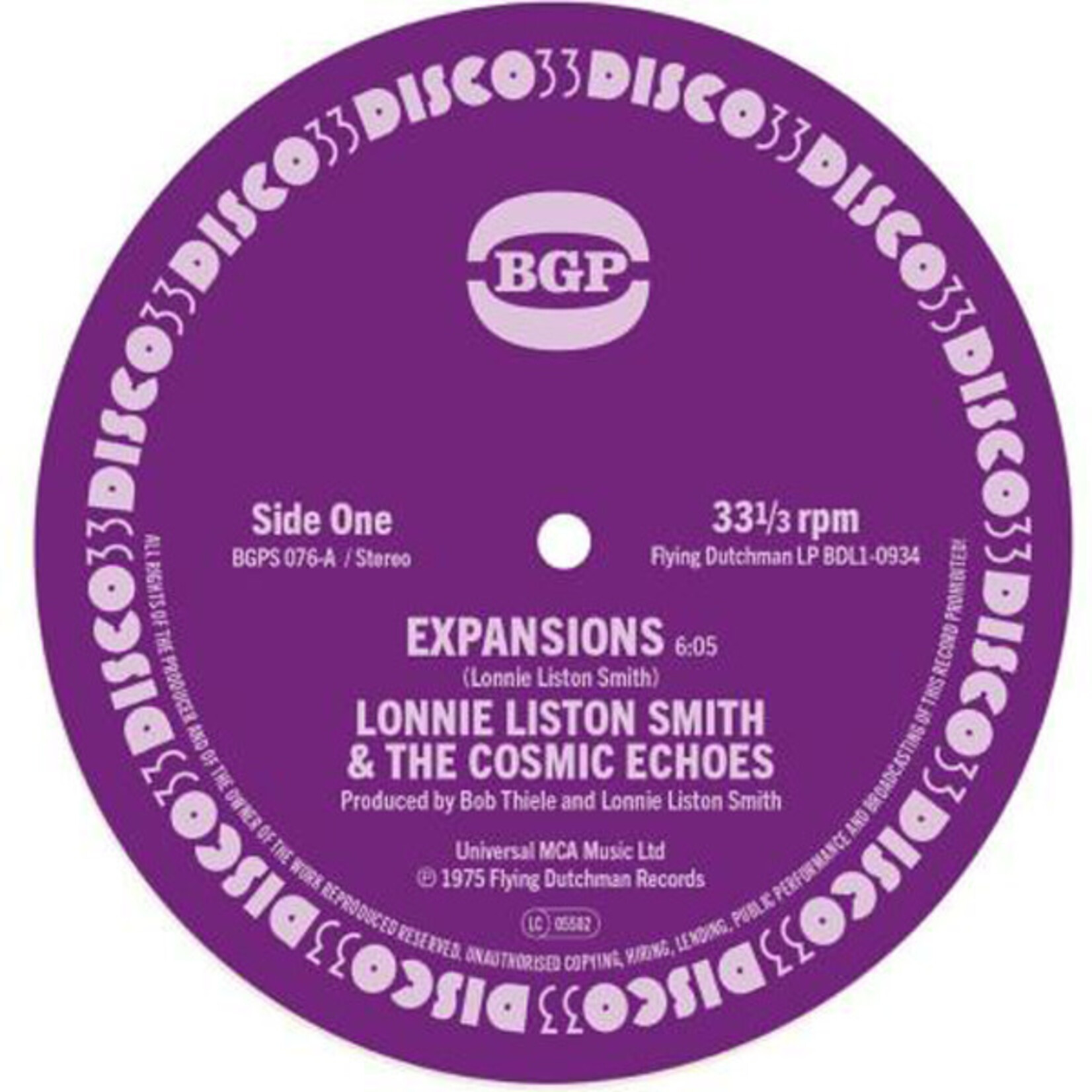 Smith, Lonnie Liston & the Cosmic Echoes: Expansions b/w Cosmic Funk (7") [BGP]