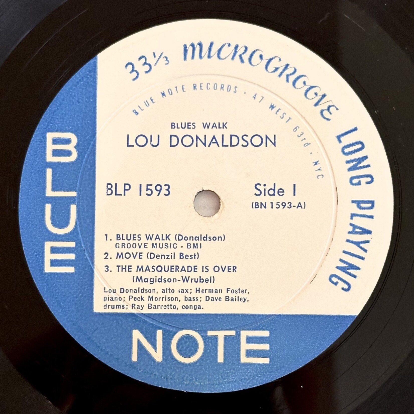 [Kollectible Vinyl] Donaldson, Lou: Blues Walk (1958, USA, Mono, 1500 Series, 47 West, Deep Groove, RVG + "Ear", VG) [KOLLECTIBLES]