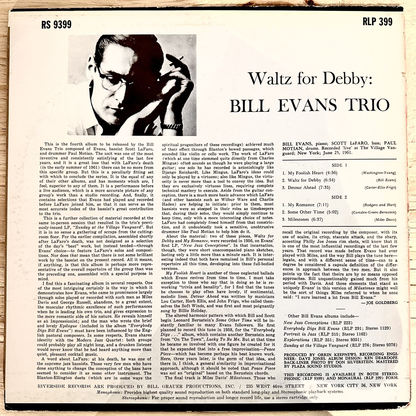 [Kollectibles] Evans, Bill Trio: Waltz for Debby [KOLLECTIBLES]