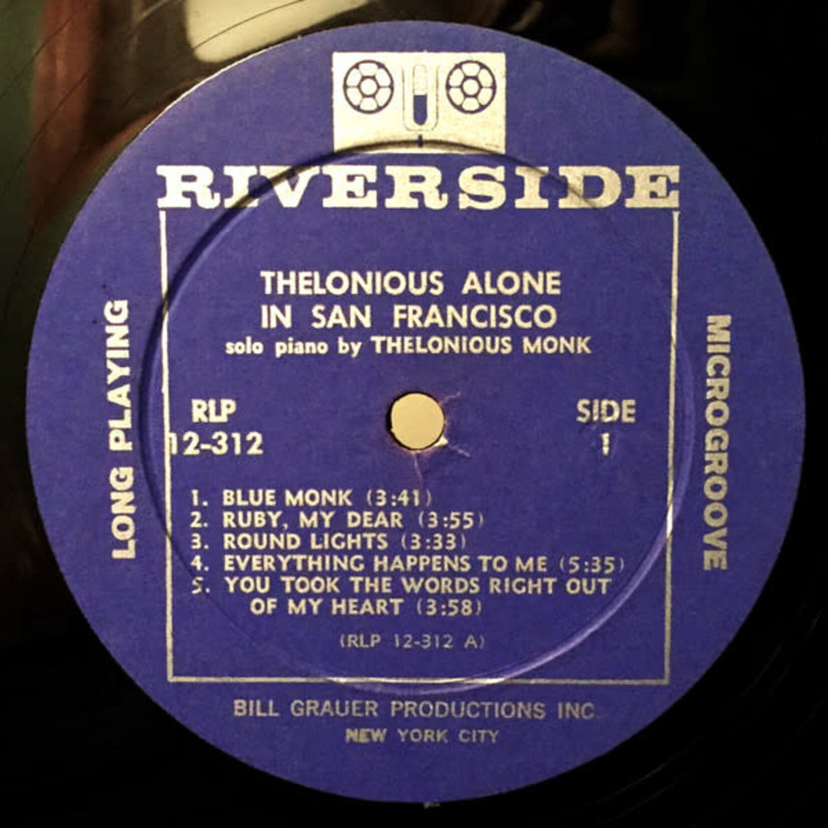 [Kollectible Vinyl] Monk, Thelonious: Thelonious Alone in San Francisco (1960, USA, Mono, Ex) [RIVERSIDE]