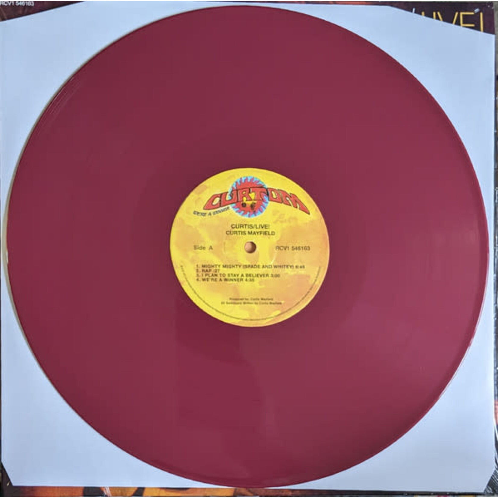 [New Vinyl] Mayfield, Curtis: Curtis/Live! (2LP/burgundy/indie exclusive) [RHINO]
