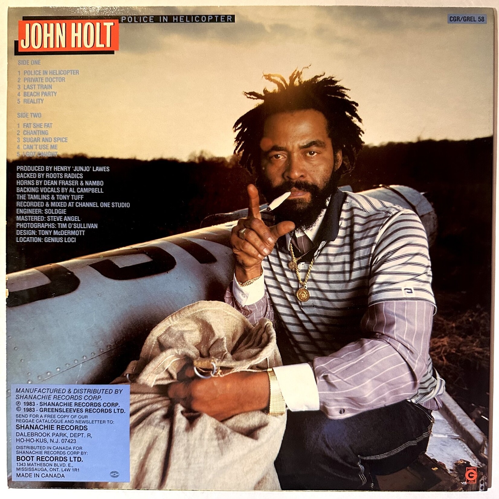 [Kollectibles] Holt, John: Police In Helicopter (1983, Canada, VG+) [Greensleeves]