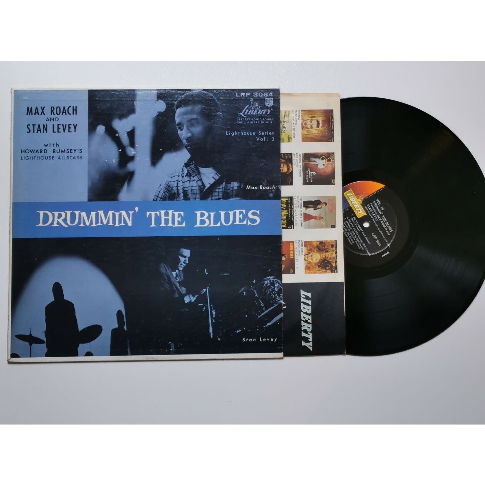 [Kollectibles] Roach, Max & Stan Levey w/ Howard Rumsey's Lighthouse All-Stars: Drummin' The Blues (1984, France, EX) [Liberty]