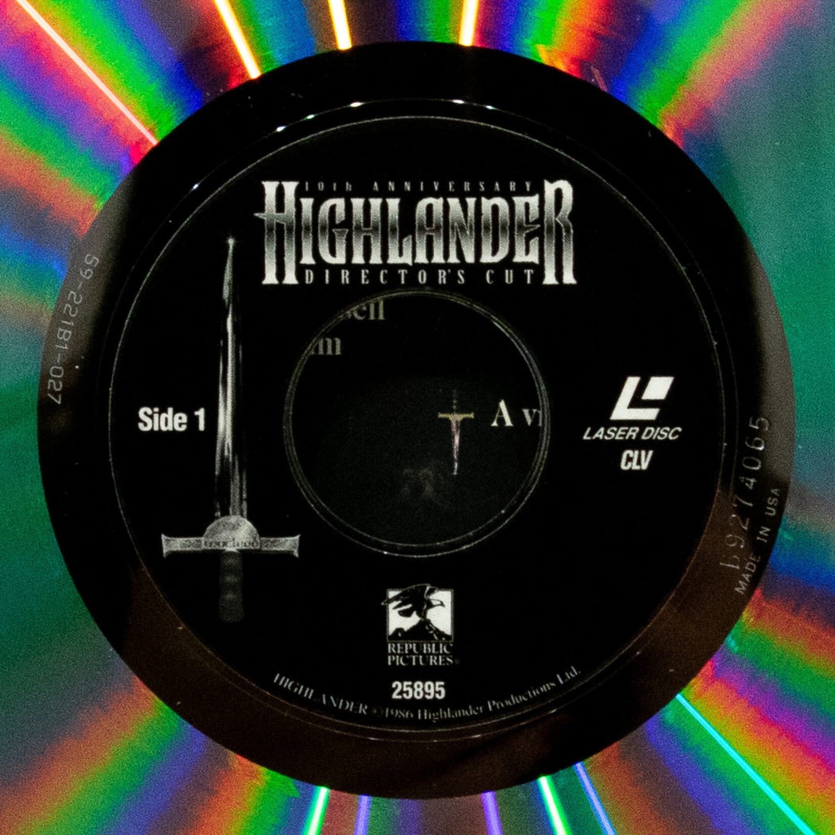 [Nick's Disk Pics] Highlander: Deluxe Wide-Screen Collector's Edition [Laserdisc]