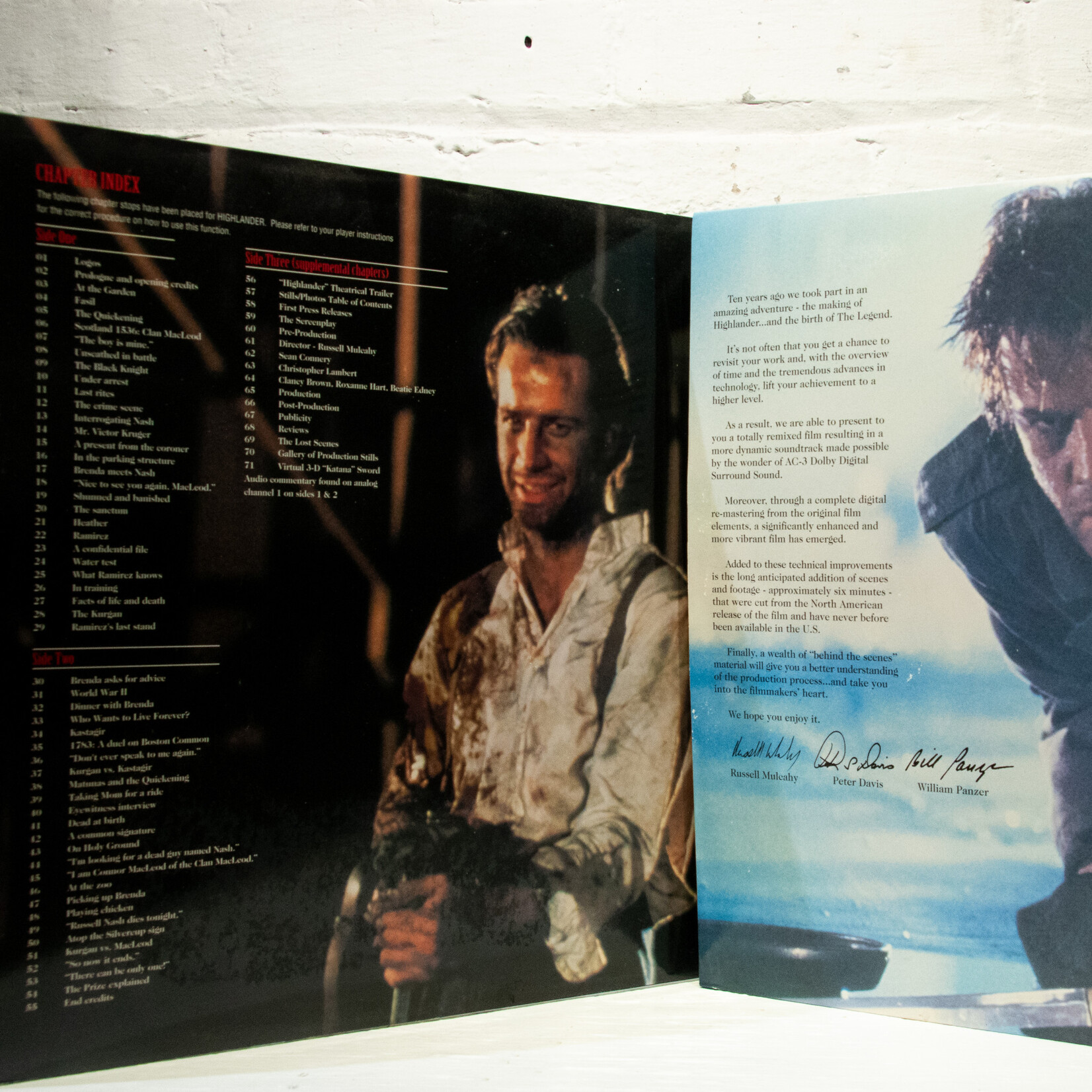 [Nick's Disk Pics] Highlander: Deluxe Wide-Screen Collector's Edition [Laserdisc]